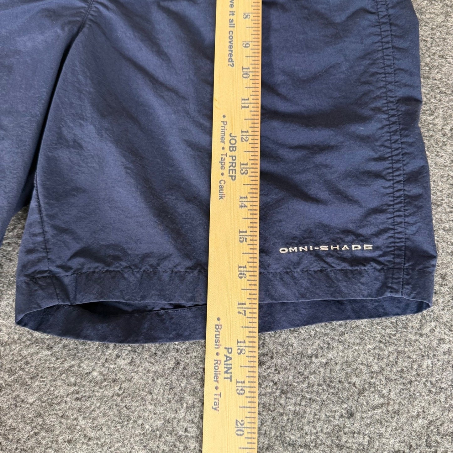 Columbia PFG Cargo Shorts Mens Small 32 Navy Blue Omni Shade Fishing Outdoor