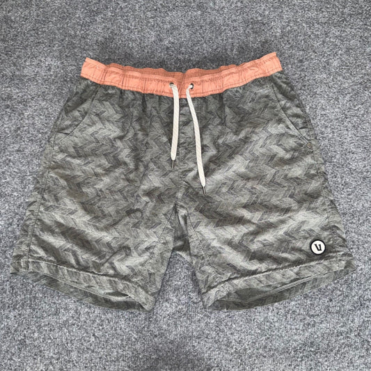 Vuori Kore Shorts Mens 32 Zig-Zag Chevron Geometric Lined Athletic Gym Training