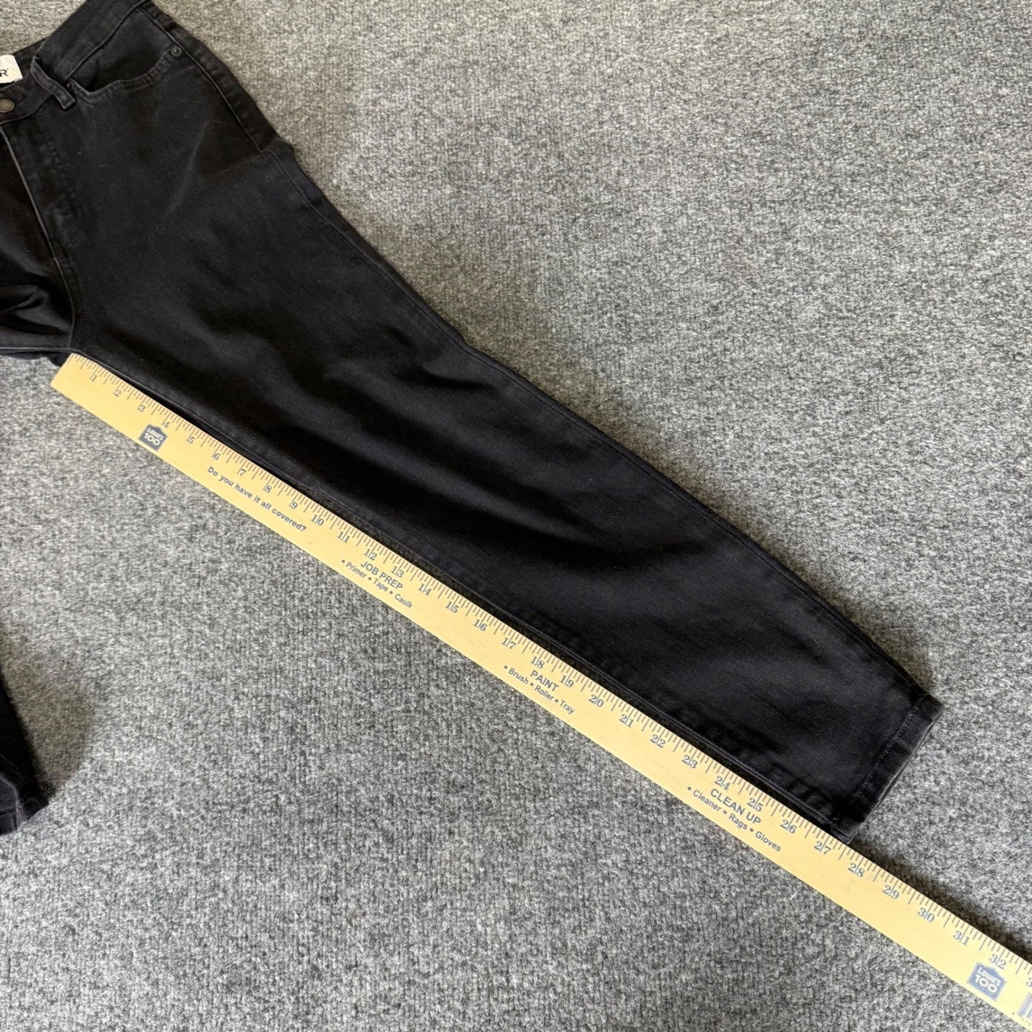 DU/ER Jeans Womens 26x28 Duer Black High Rise Slim Fit Stretch Denim Pant Casual