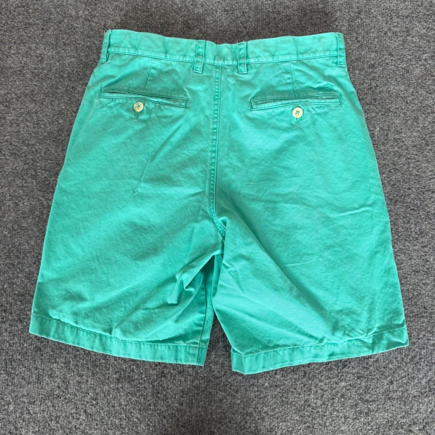 Southern Tide Skipjack Green Pima Cotton Modal Shorts Mens 30 Flat Front Casual
