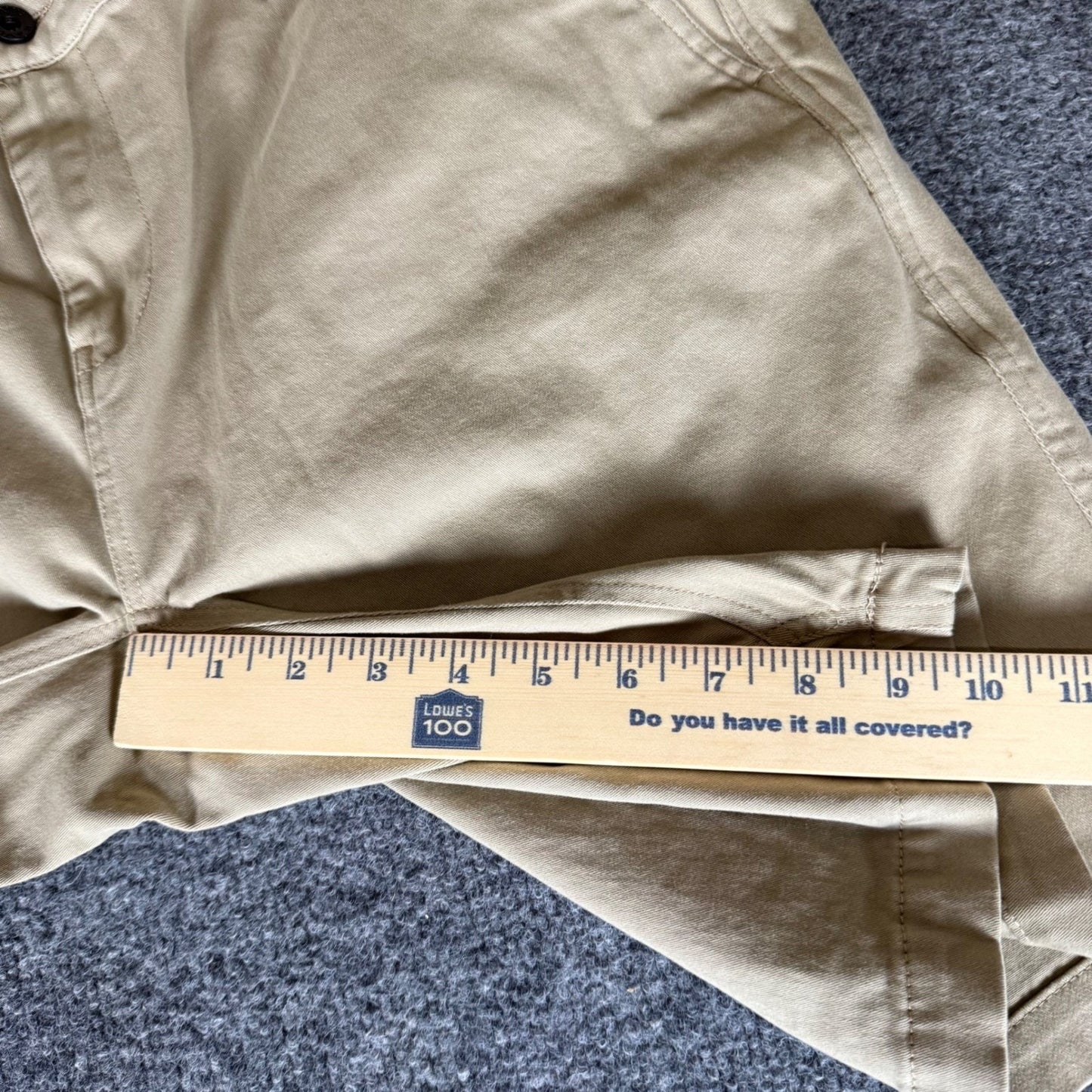 Kavu Shorts Mens 34 (Fits 36) Beige Chino Casual Cotton Outdoor Hiking Travel