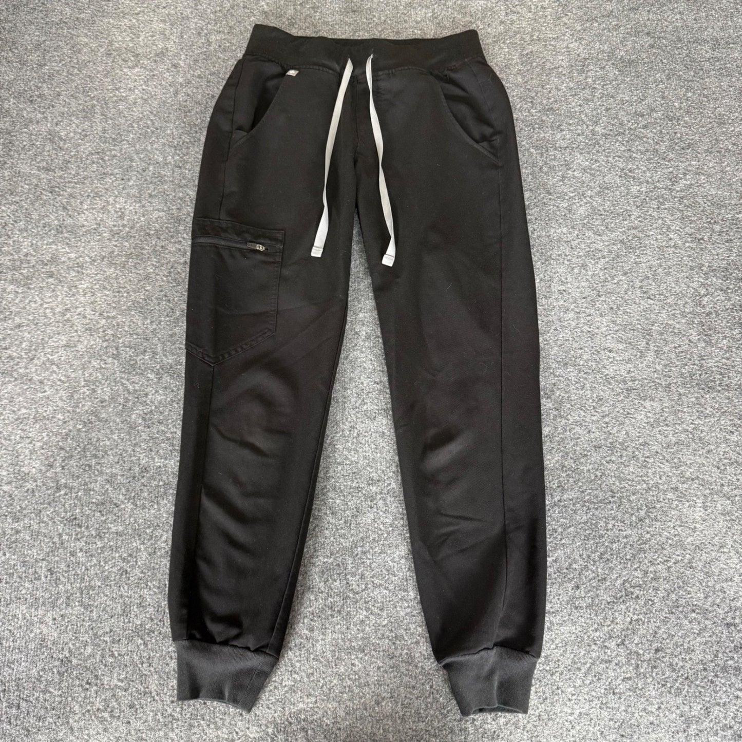 FIGS Zamora Jogger Scrub Pants Womens XXS Black Medical Uniform Healthcare