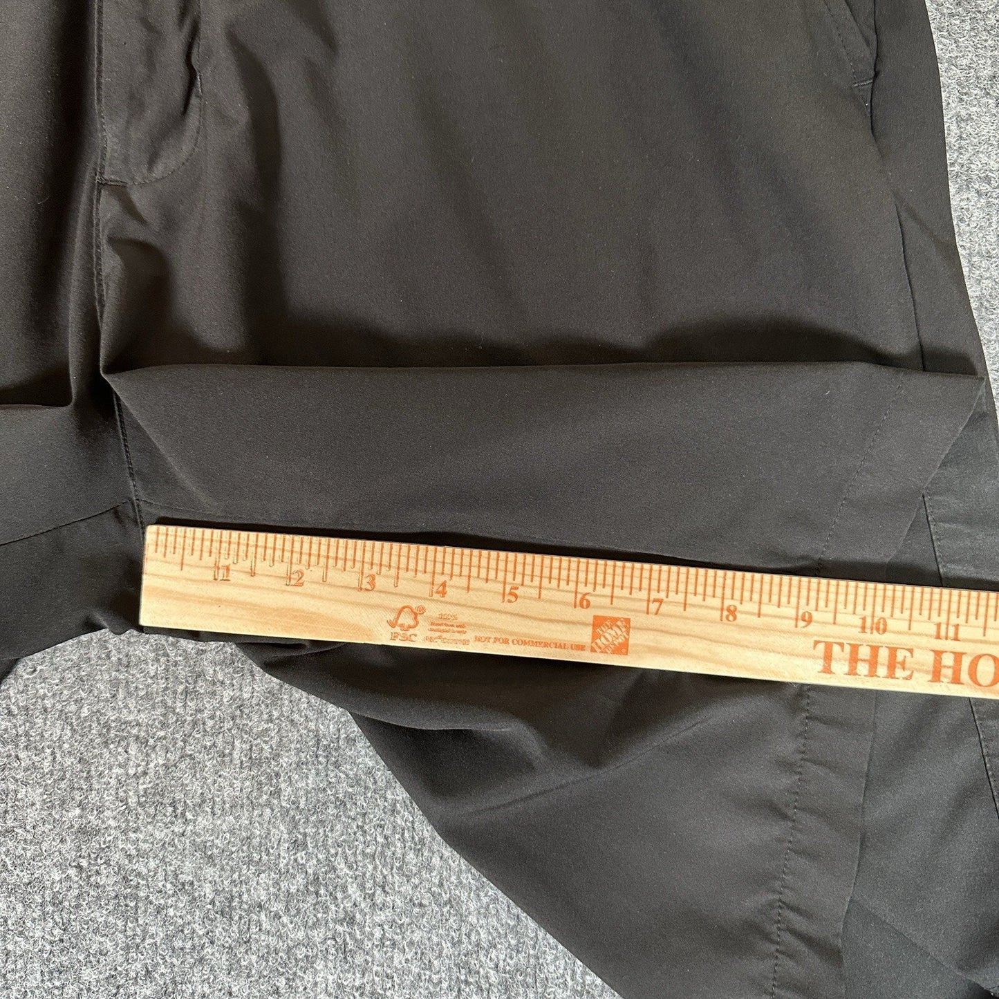 Adidas Short Mens 38 Black Golf Chino Flat Front Performance Stretch Lightweight