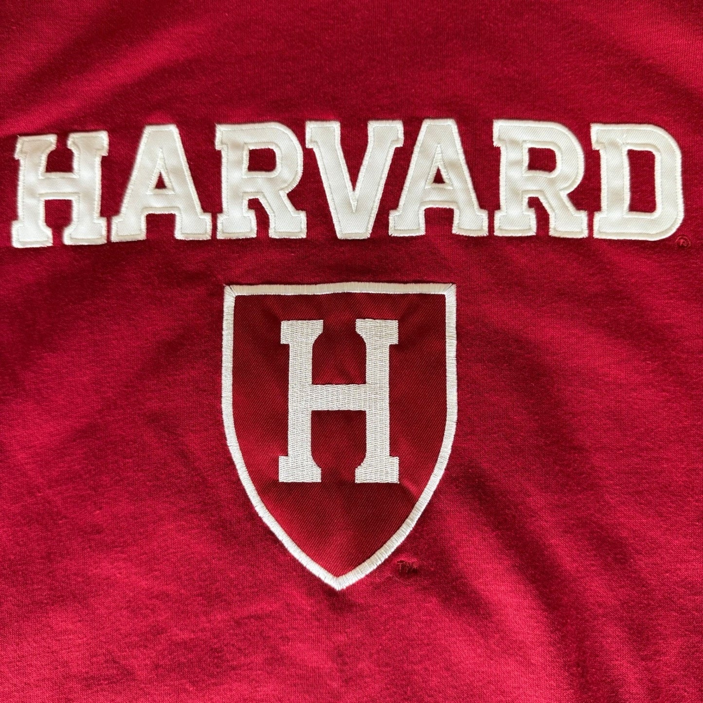 Harvard Crimson Sweatshirt Mens Medium Red Crewneck College Logo Pullover