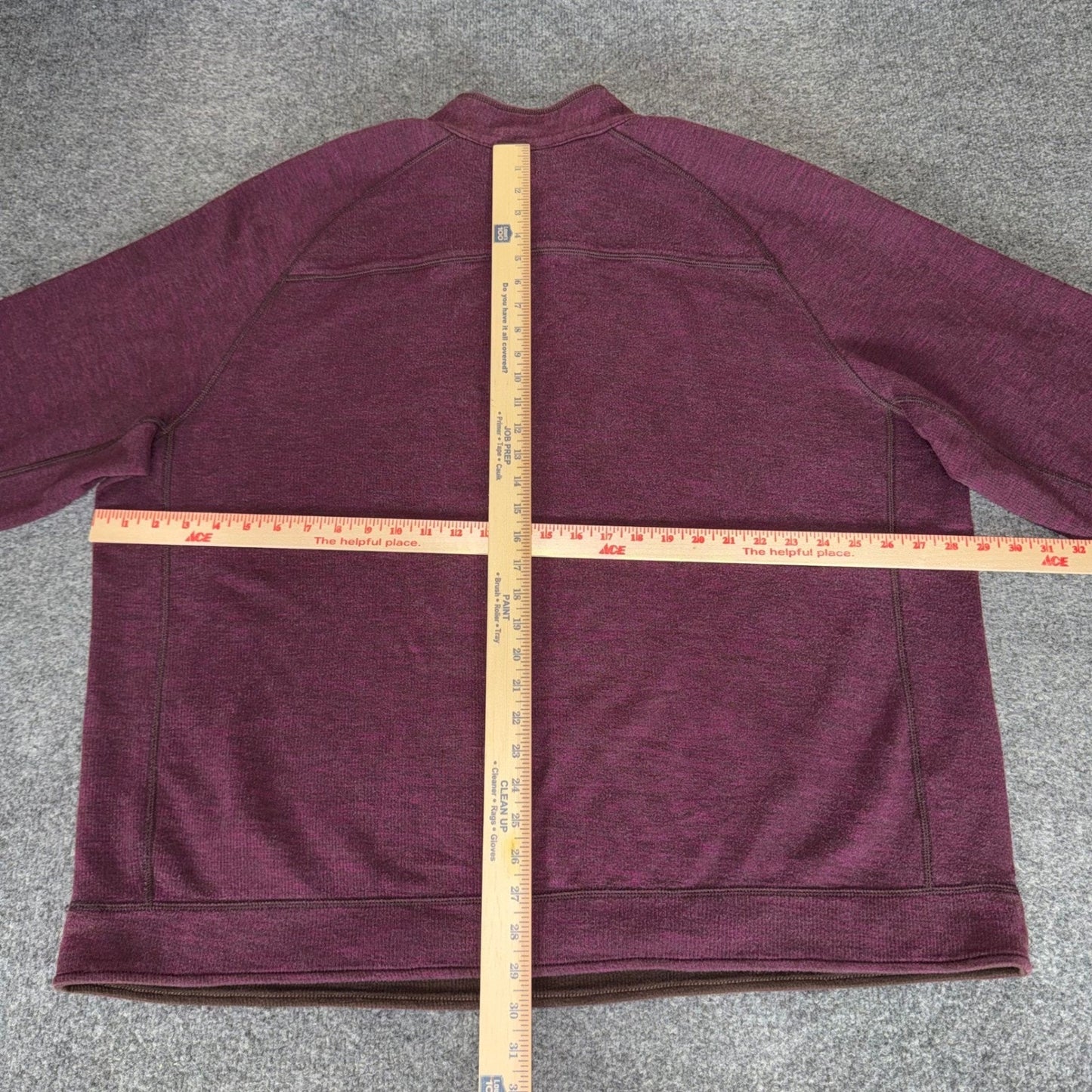 Tommy Bahama Mens 2XT Reversible 1/4 Zip Pullover Burgundy Brown Casual Comfort