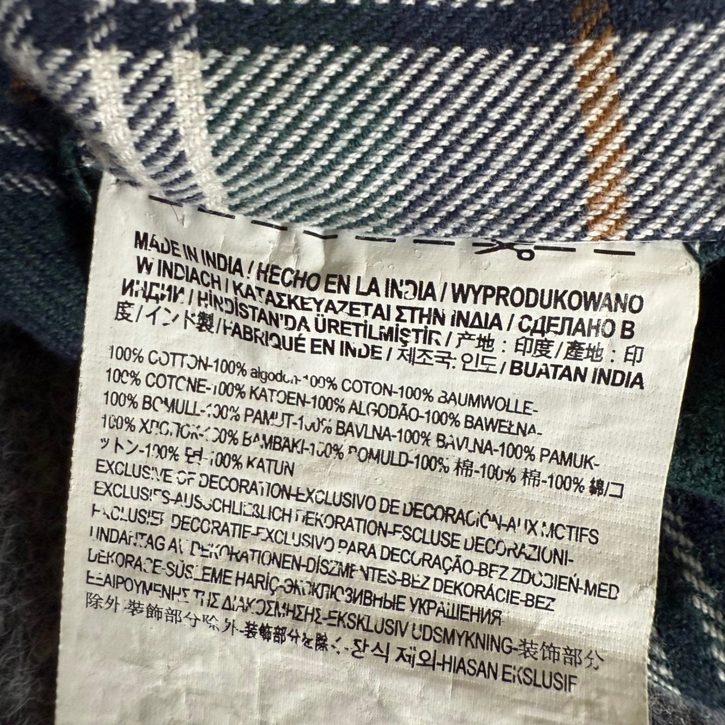 Vans Flannel Shirt Mens XL Green Plaid Long Sleeve Button Up Skate Y2K Grunge