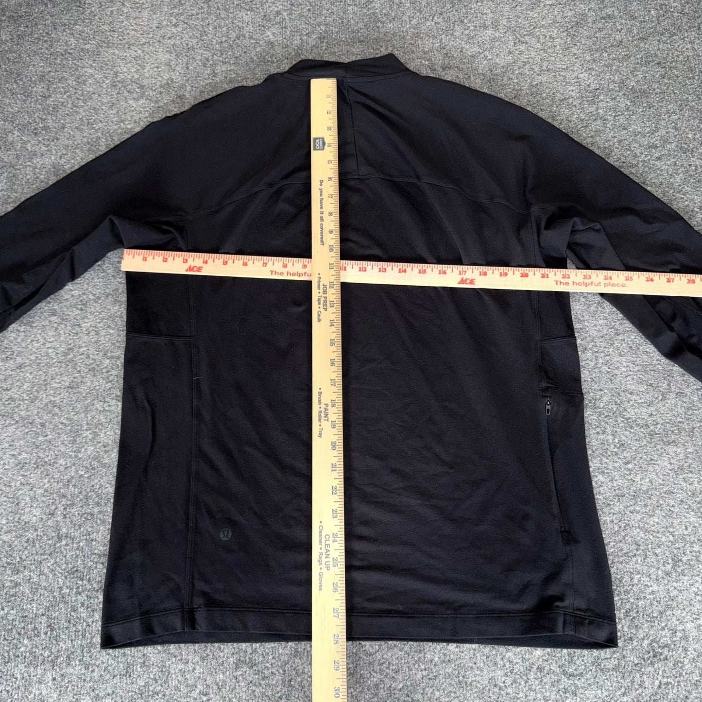 Lululemon Rulu Mock Neck Long Sleeve Shirt Men L Black Training Stretch Athletic