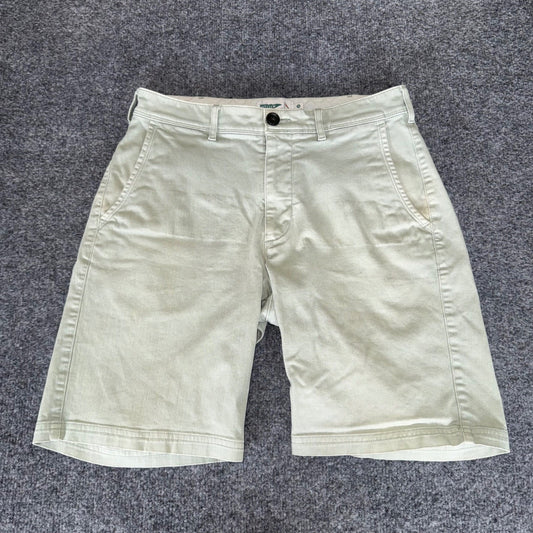 Wellen Shorts Mens Size 30 Green Chino Casual Summer Outdoor Everyday Comfort