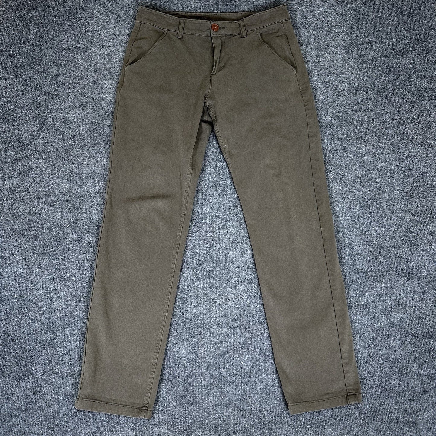 Mugsy Olives Pants Mens 32x30 Straight Chino Stretch Casual Work Comfort Soft