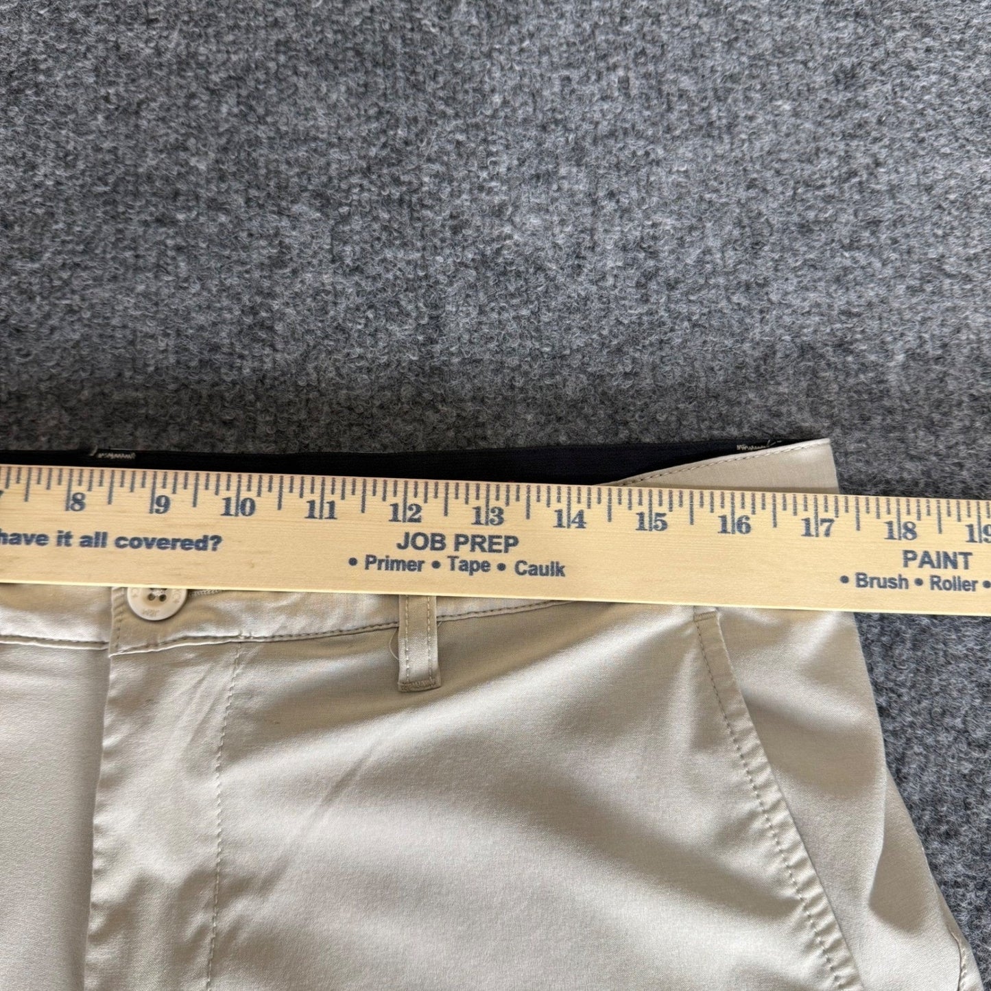 Johnston & Murphy XC4 Short Mens 34 Beige Performance Stretch Golf Casual Travel