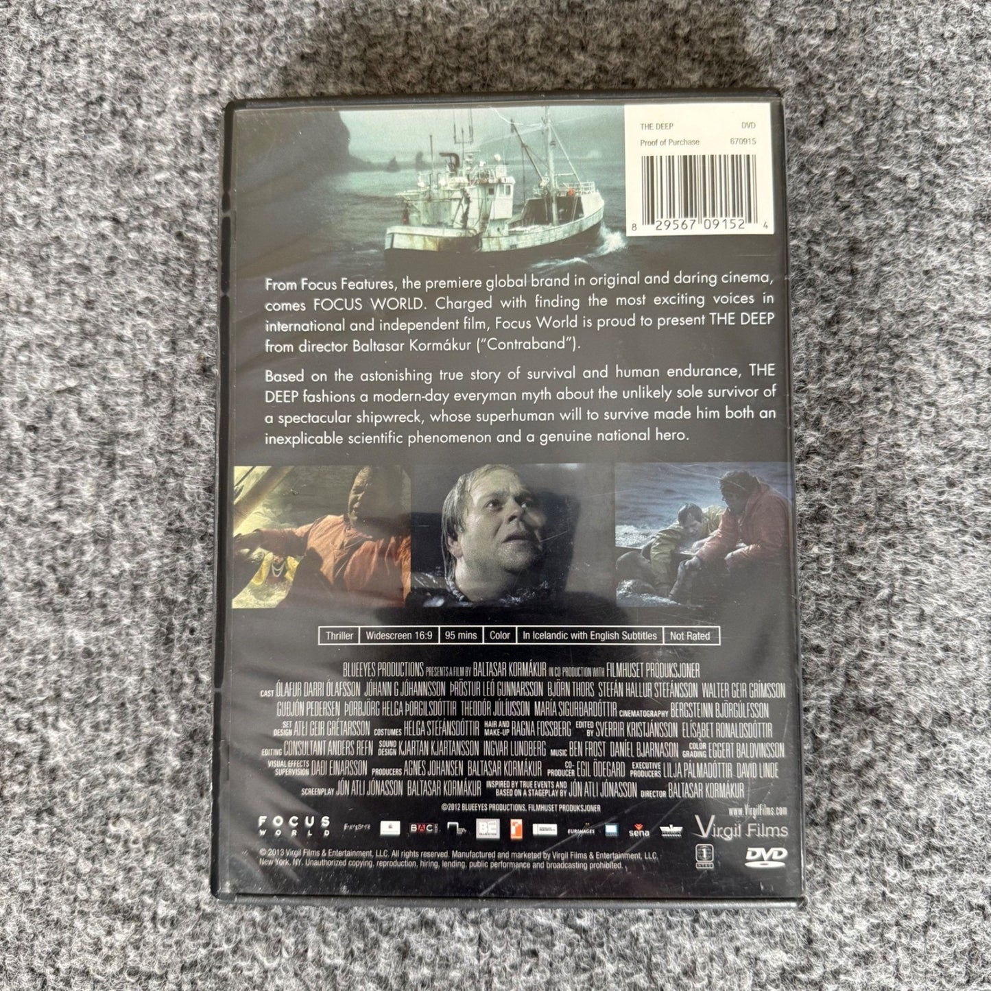 The Deep DVD Survival Thriller Mystery Underwater Treasure Diving Suspense Film