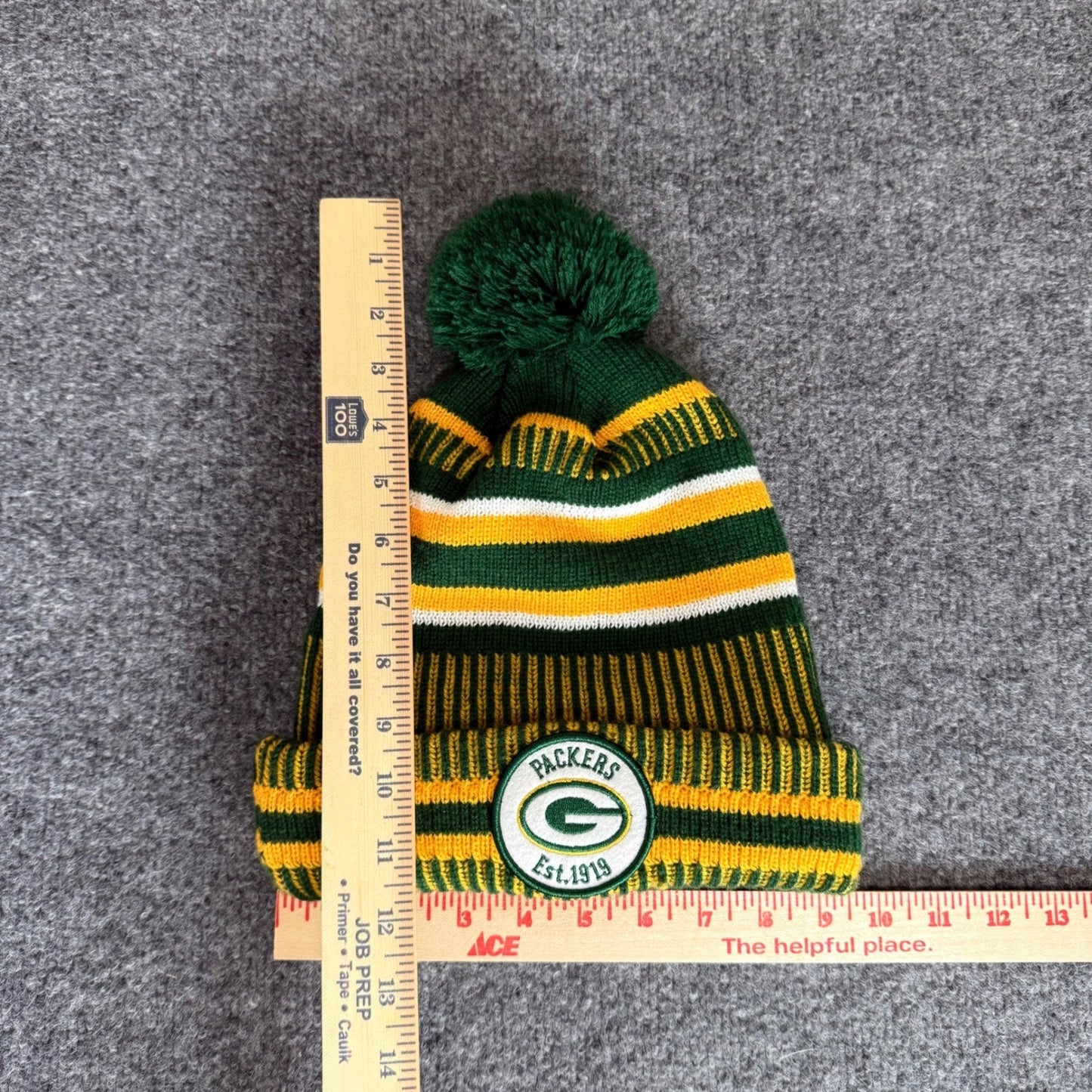 Green Bay Packers New Era NFL Knit Beanie Hat Pom Winter Cap OSFM Football