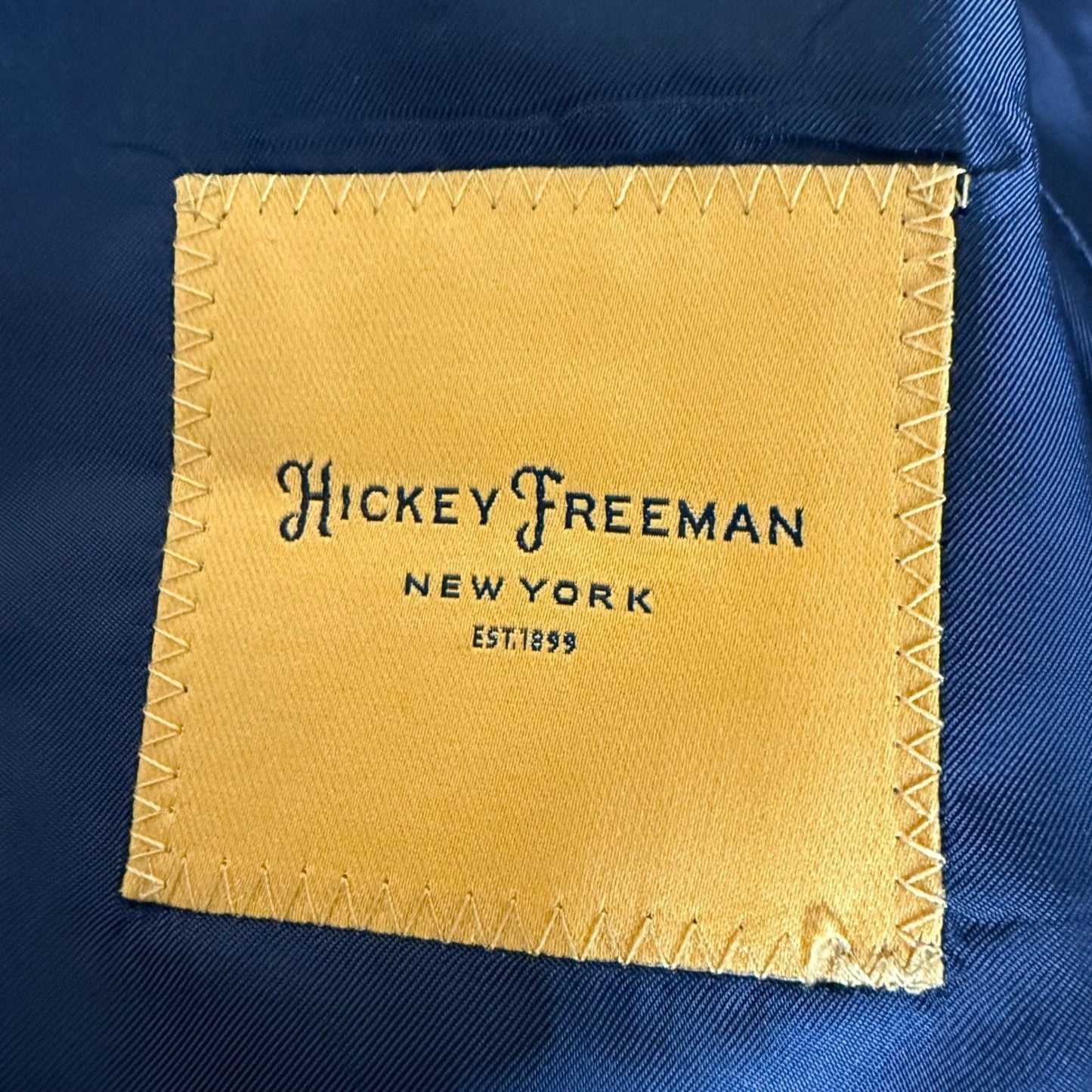 Hickey Freeman Loro Piana Tasmanian Super 150's Blazer Mens 46R Gray Wool Coat