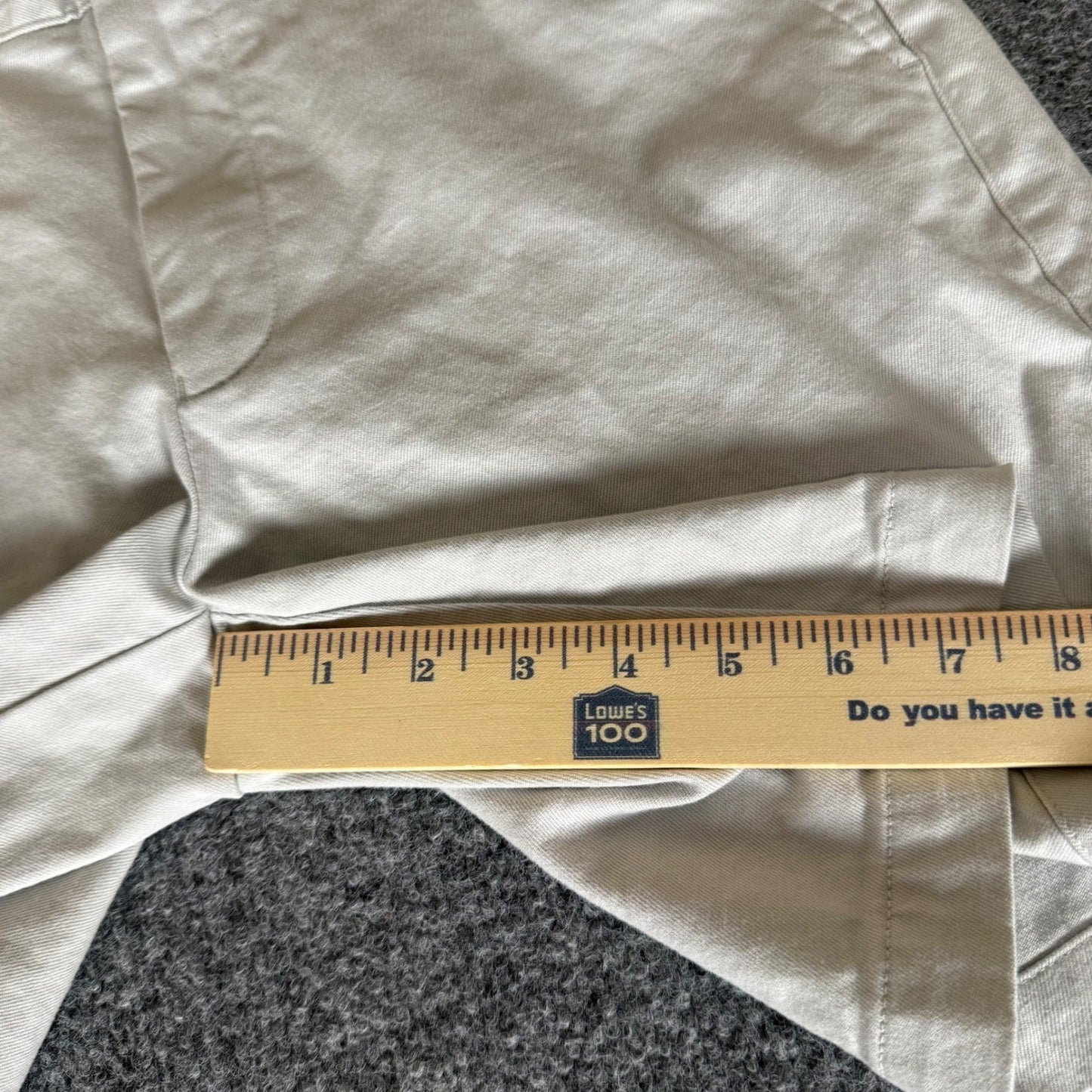 Peter Millar Pilot Twill Short Mens 30 Beige Chino Pima Cotton Flat Front Casual