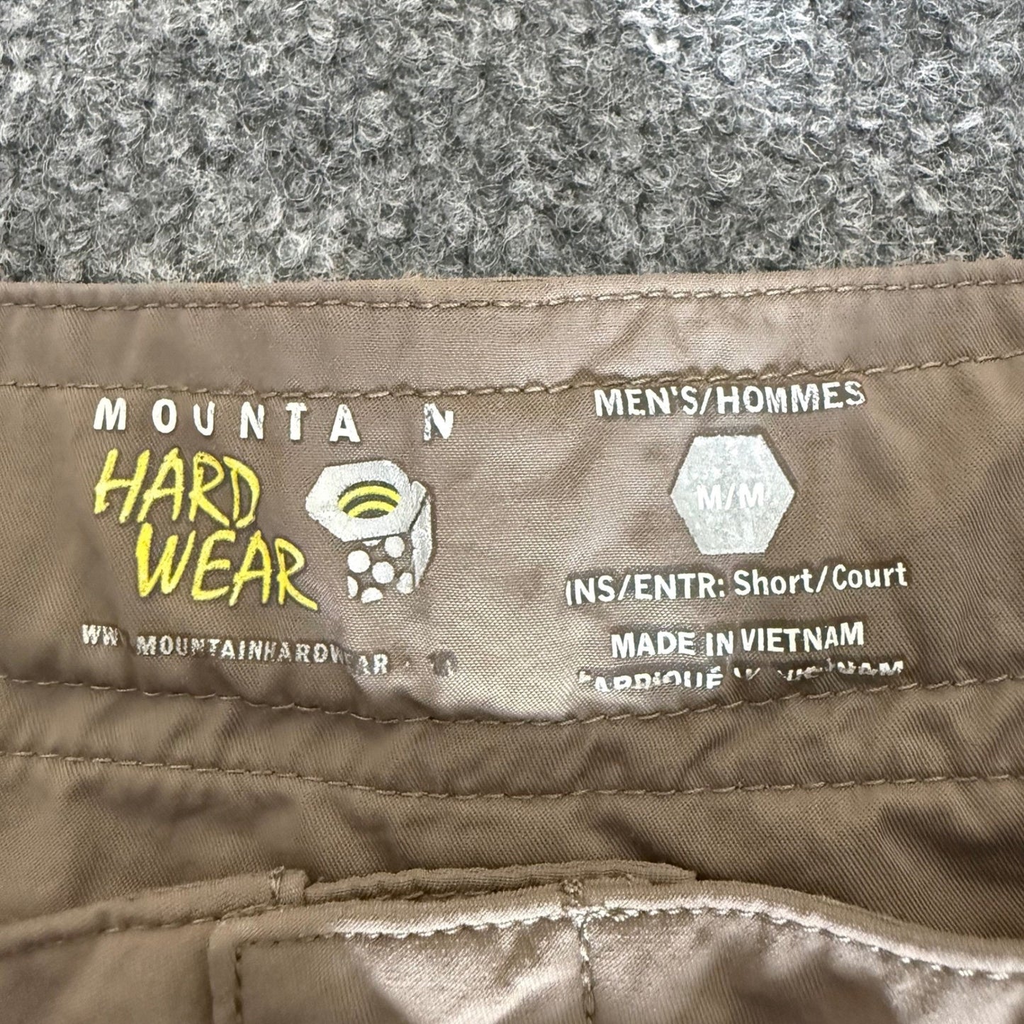 Mountain Hardwear Hiking Pants Mens Medium 32x28 Beige Lightweight Outdoor Trail