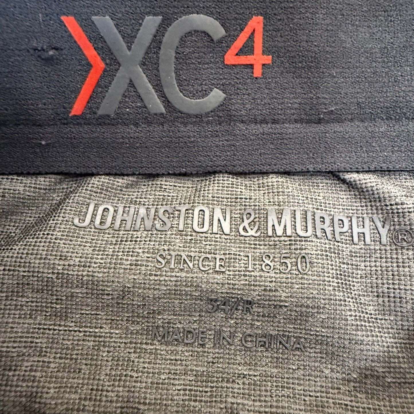 Johnston & Murphy XC4 Shorts Mens 34 Gray Performance Stretch Golf Casual Travel