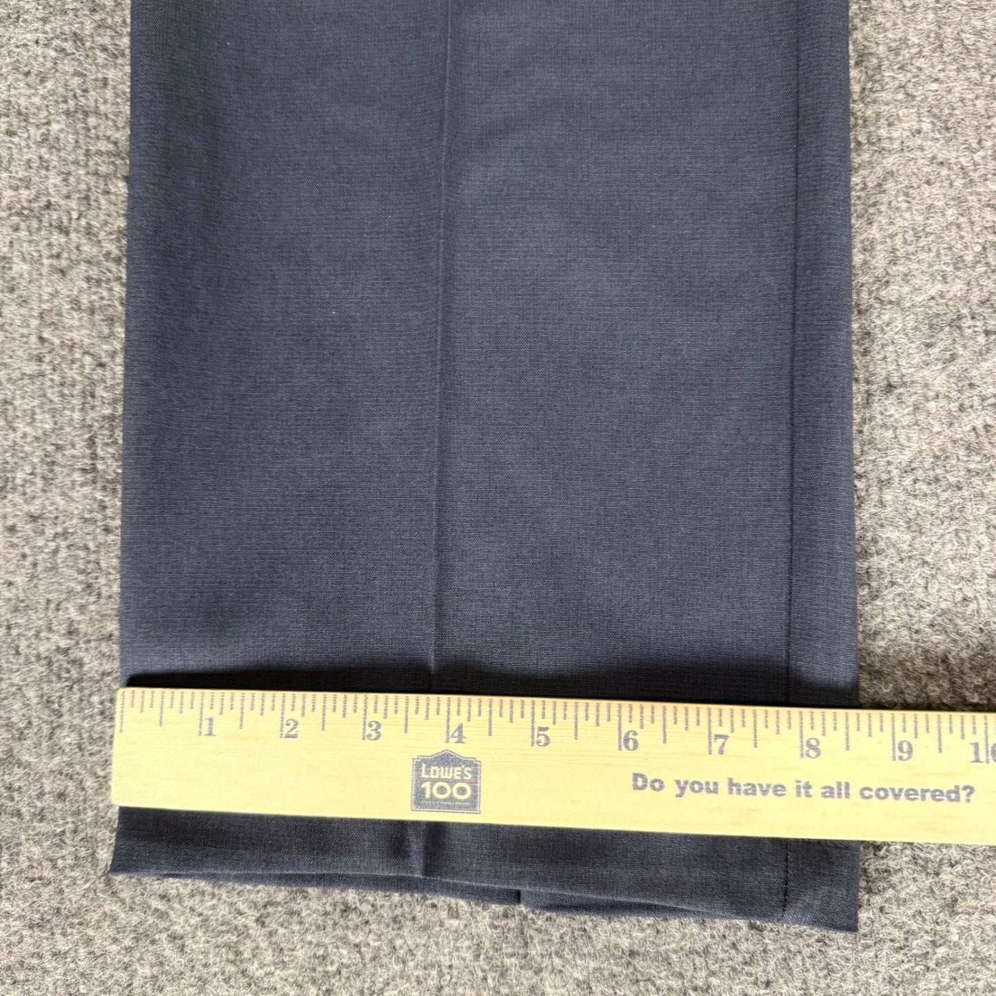 Haggar Cool Right Performance Flex Dress Pants Mens 34x32 Navy Blue Classic Fit