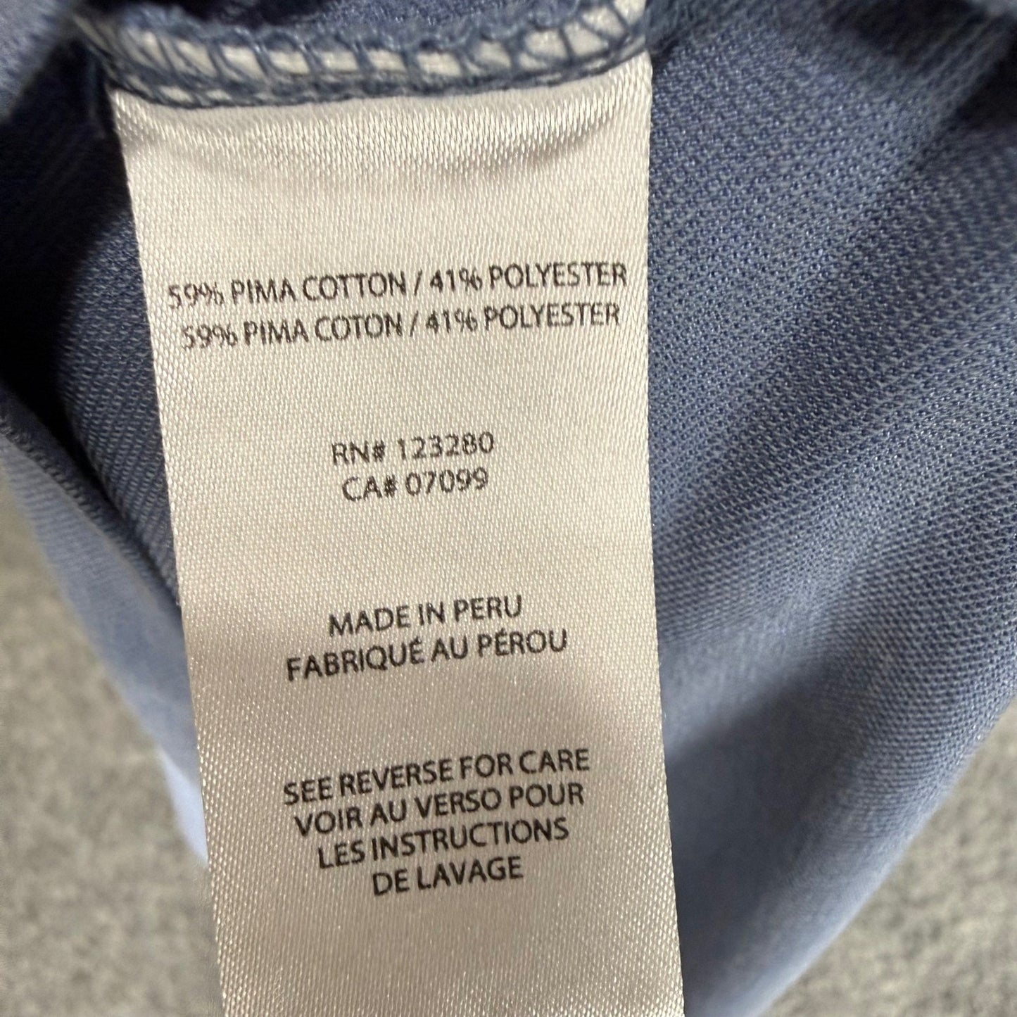 Travis Mathew Polo Shirt Mens XL Blue Pima Cotton Short Sleeve Golf Stretch Soft