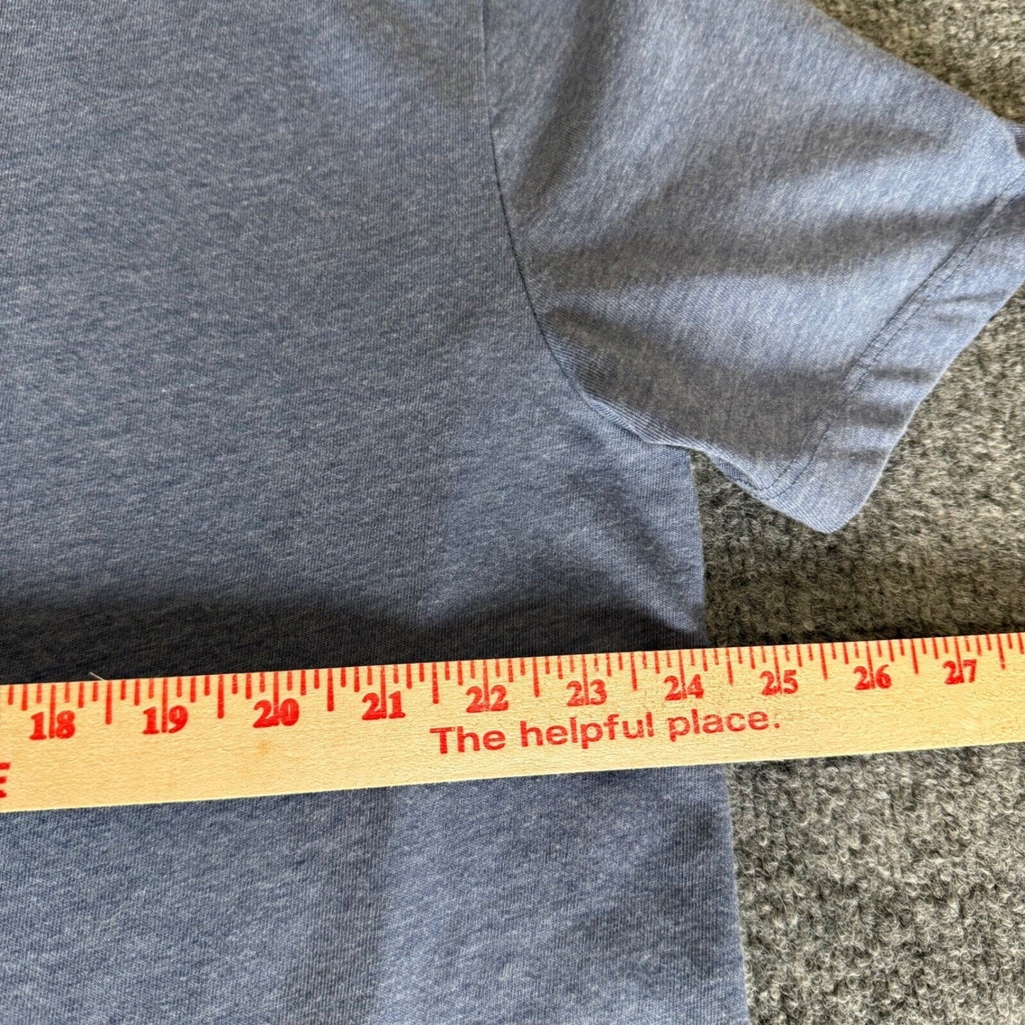 Lucky Brand Venice Burnout Polo Shirt Soft Casual Top Short Sleeve Blue Mens 2XL