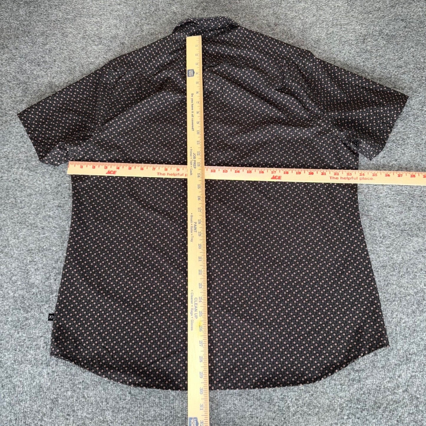 7 Diamonds 4-Way Stretch Shirt Men XL Geometric Short Sleeve Casual Button Up