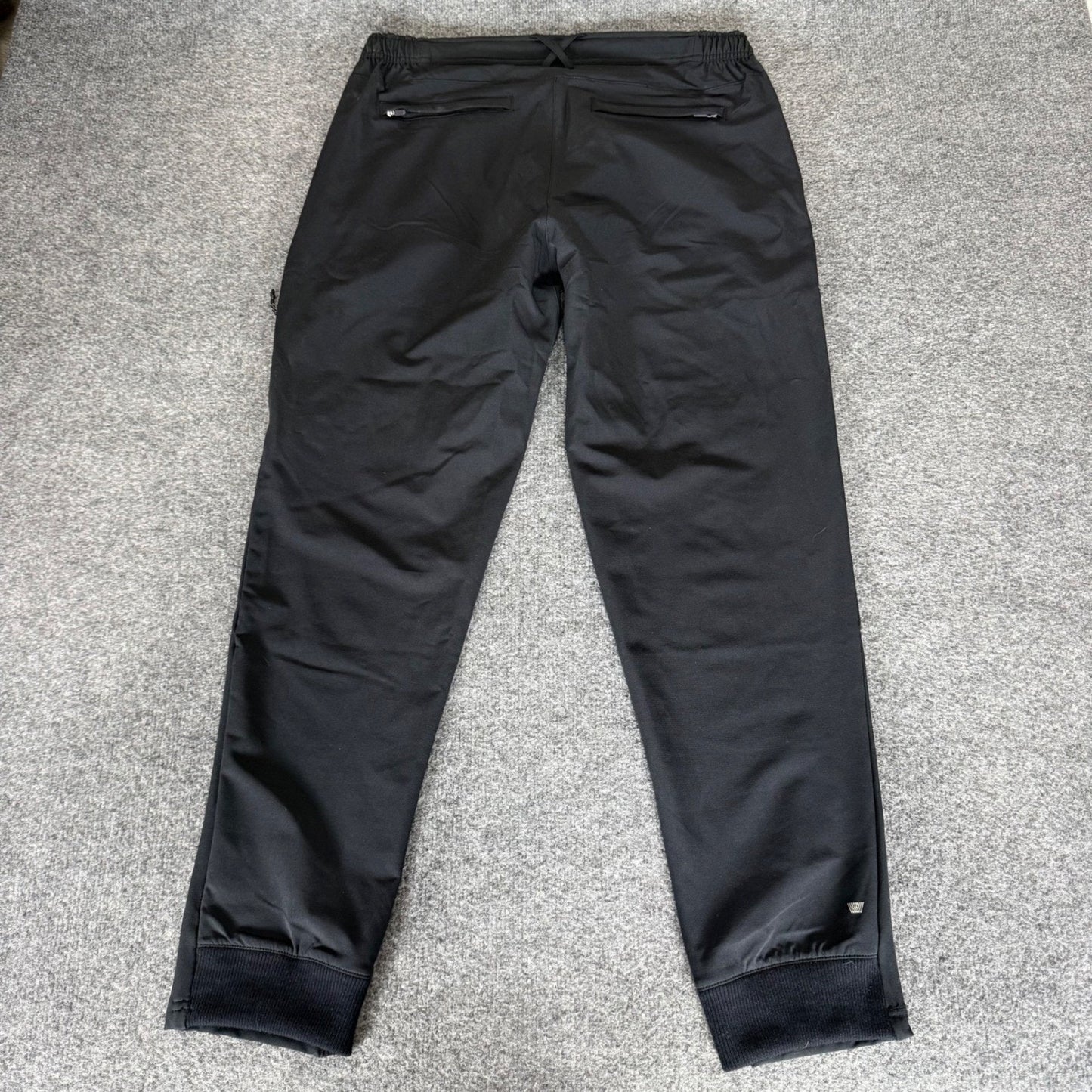 Mack Weldon Mens Performance Jogger Pants Black Large Athletic Travel Comfort