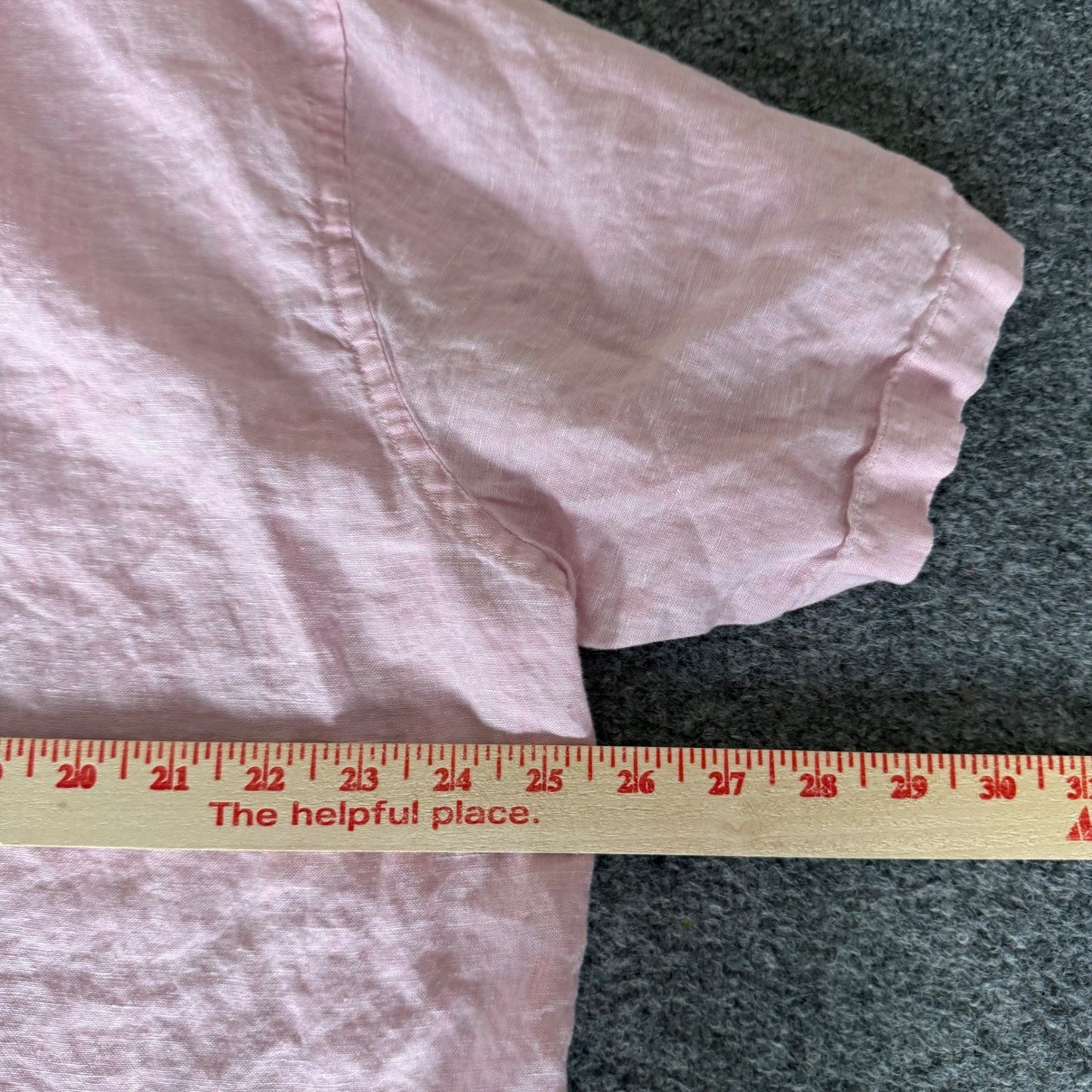 Brooks Brothers Mens XL Pink Baird McNutt Irish Linen Short Sleeve Button Down