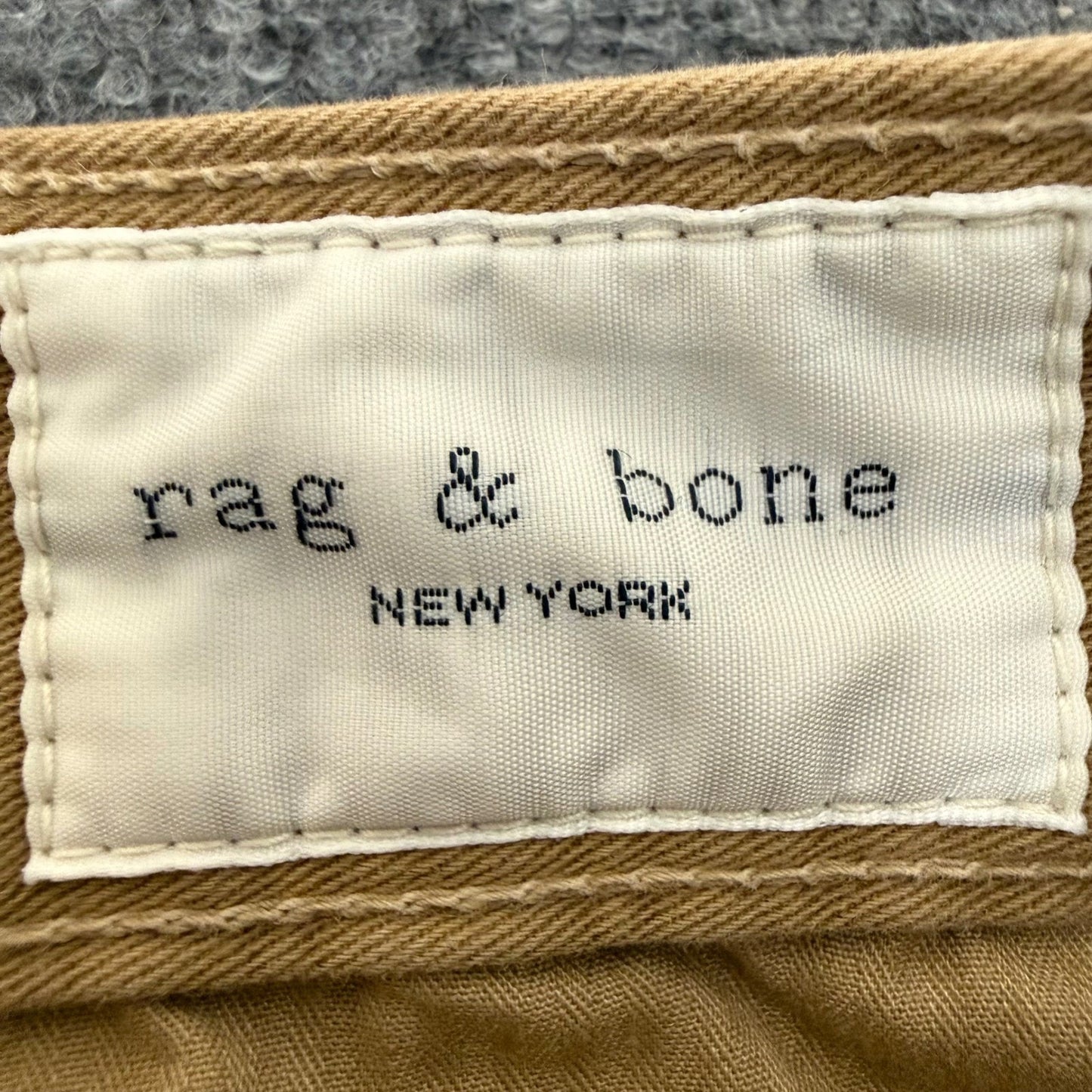 Rag & Bone Pants Mens 36x28 Beige Cotton Chino Straight Leg Casual Everyday