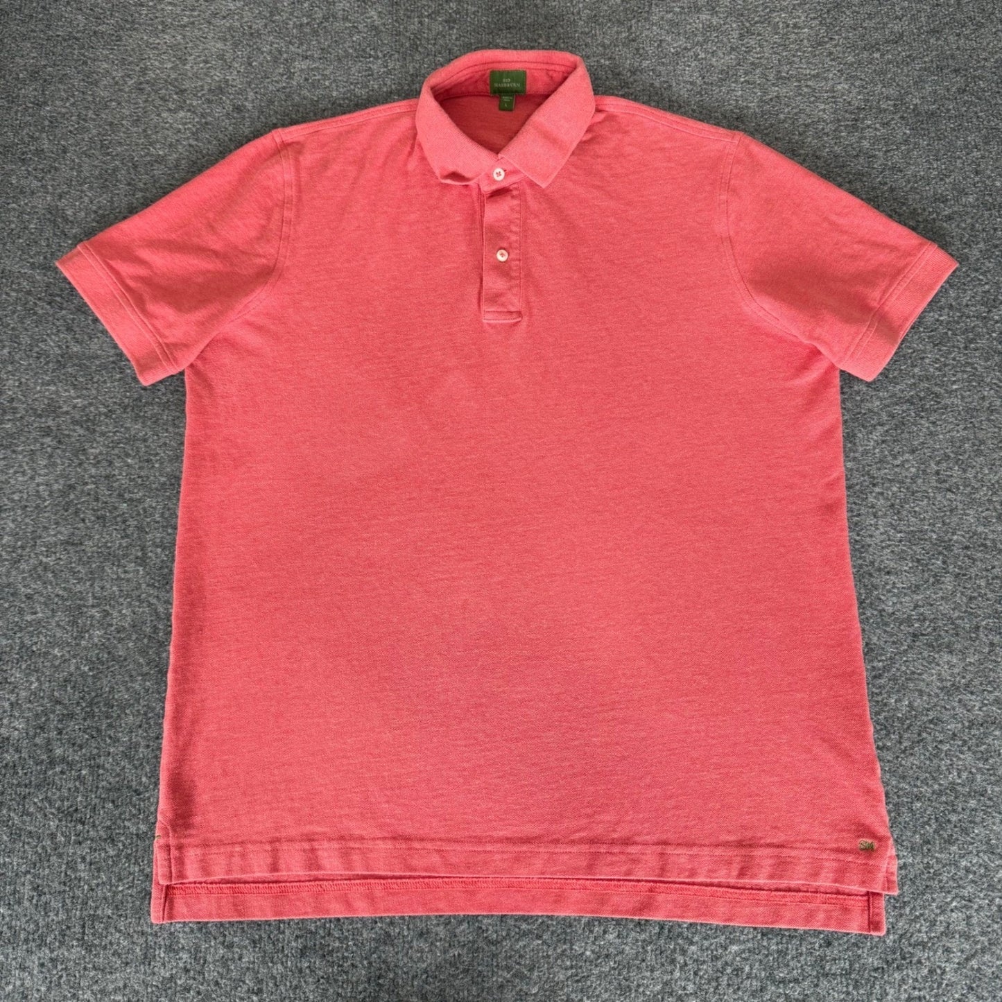 Sid Mashburn Polo Shirt Mens Large Pale Pink Pima Cotton Luxury Casual Knit Top