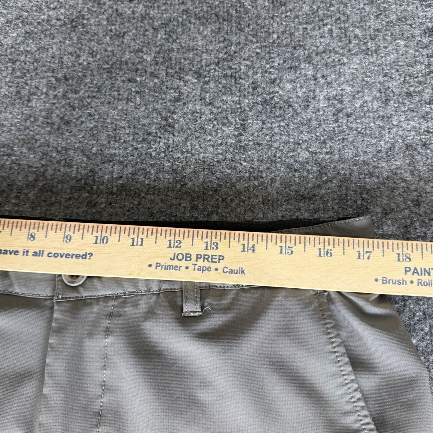 Johnston & Murphy XC4 Shorts Mens 34 Gray Performance Stretch Golf Casual Travel