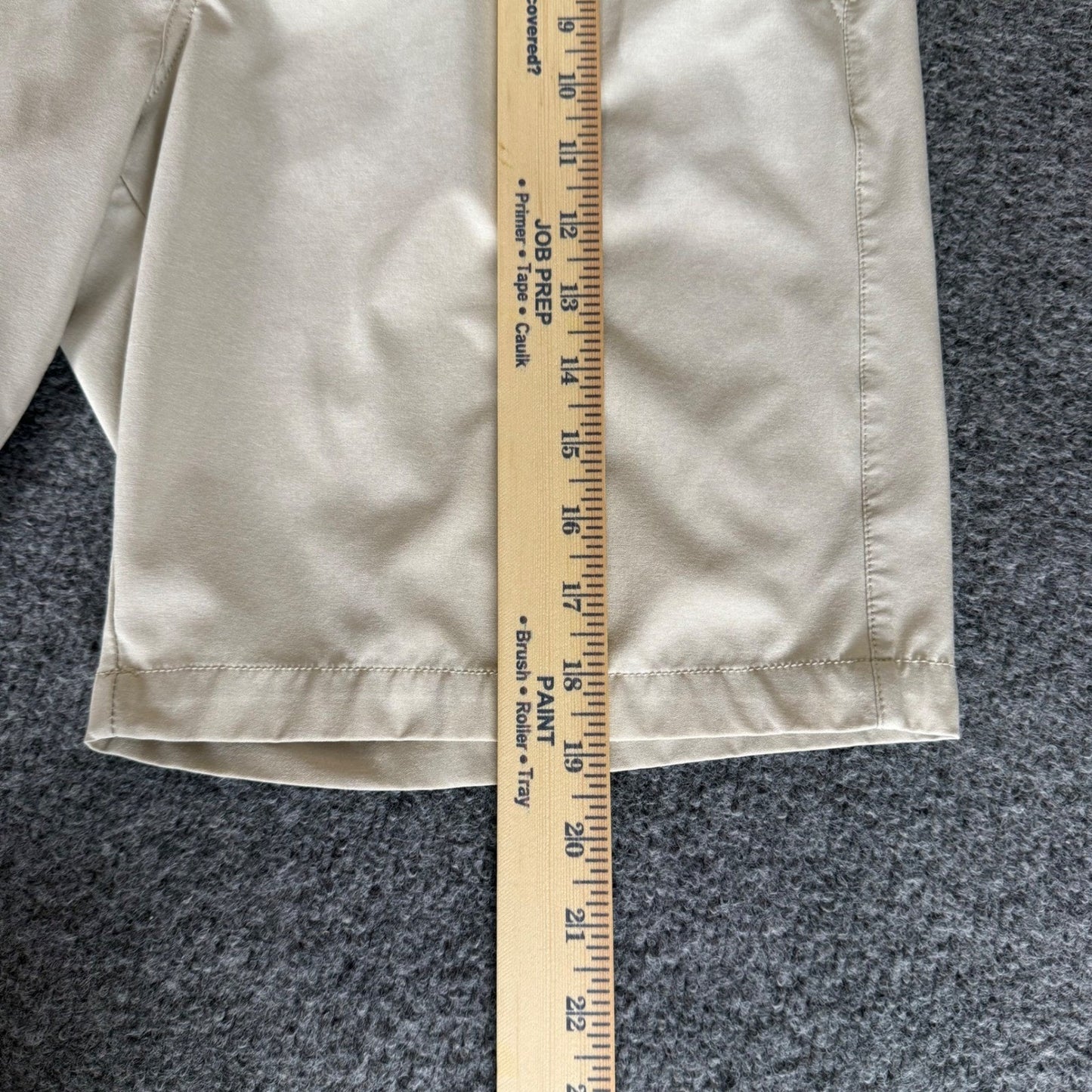 Johnston & Murphy XC4 Short Mens 34 Beige Performance Stretch Golf Casual Travel