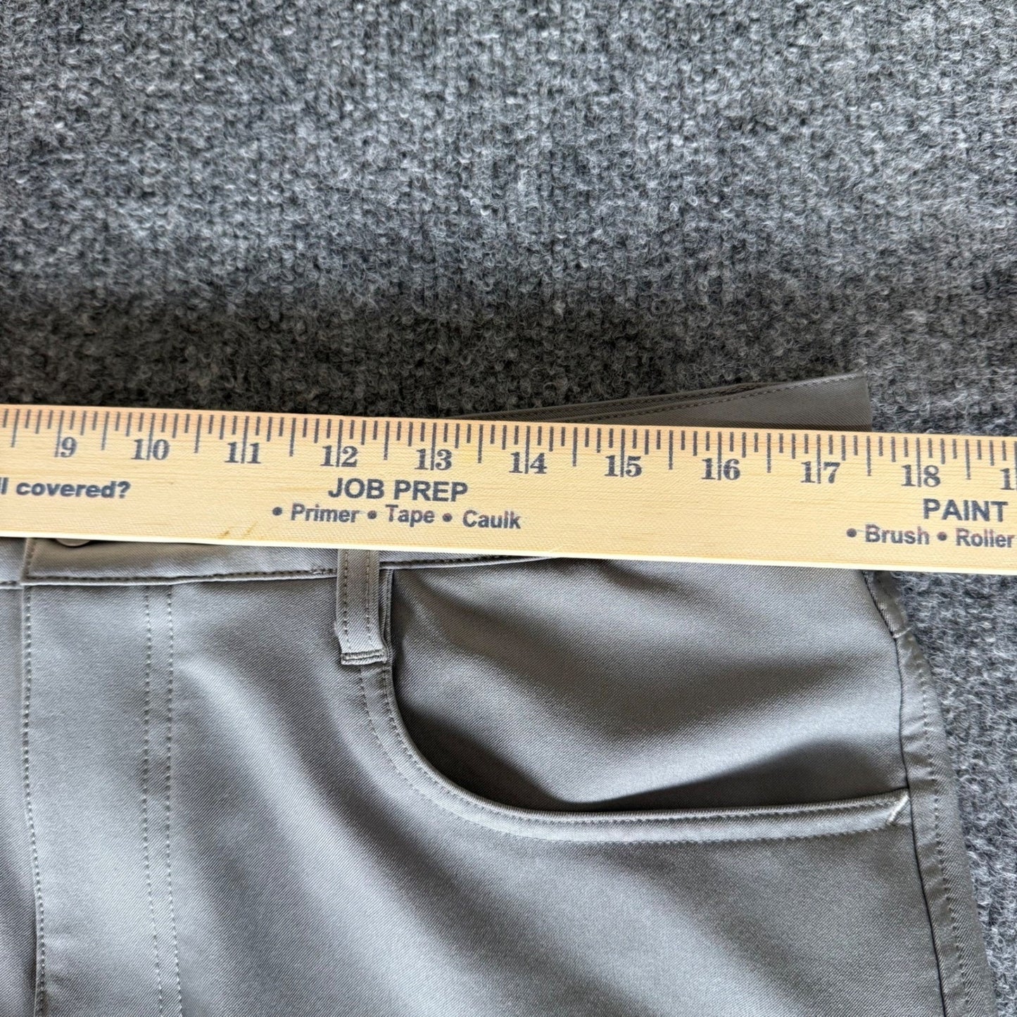 FootJoy Golf Pants Gray Mens 34x32 (Fits 35x30) Athletic Fit Performance Stretch
