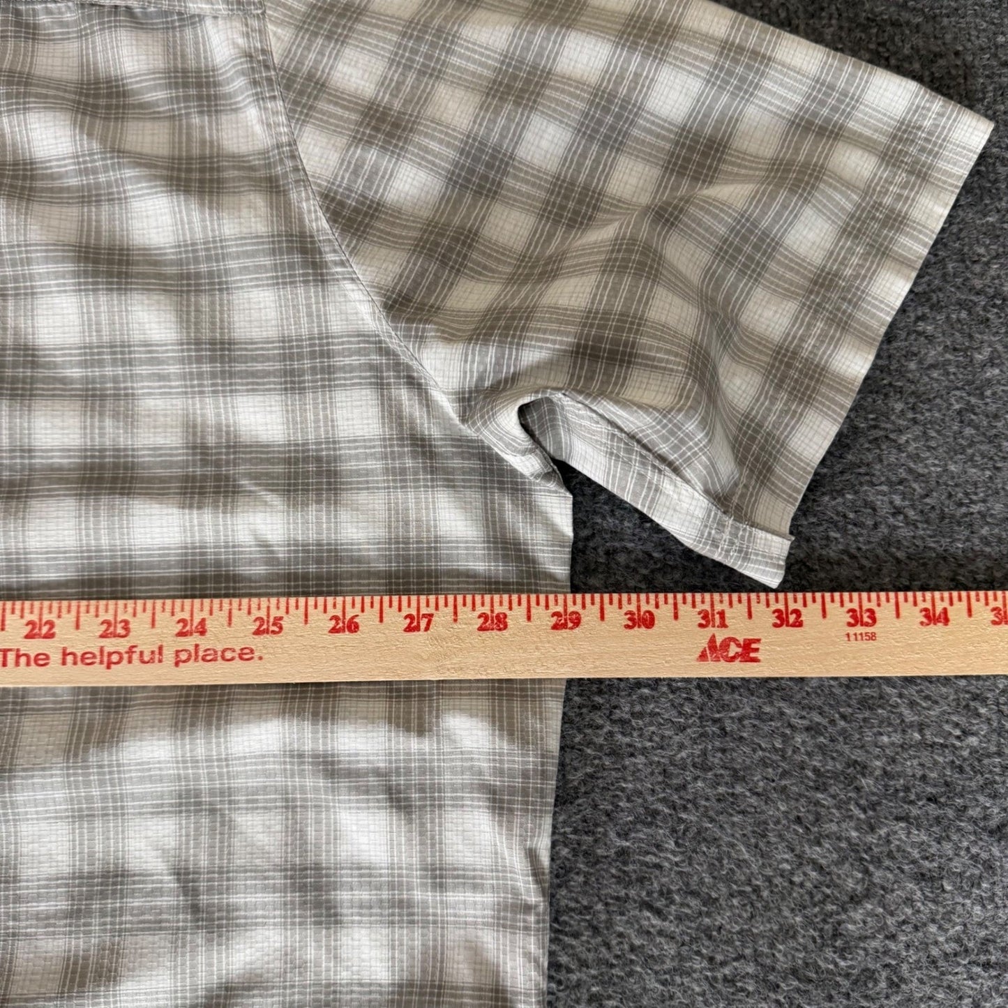 Croft & Barrow Mens XXLT Quick Dry Plaid Short Sleeve Button Up Shirt Outdoor
