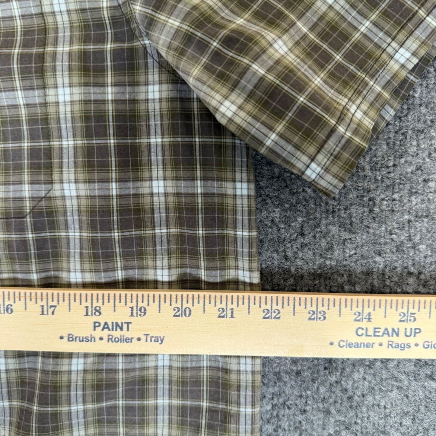 5.11 Tactical Plaid Shirt Short Sleeve Snap Button Casual Work Shirt Mens Medium