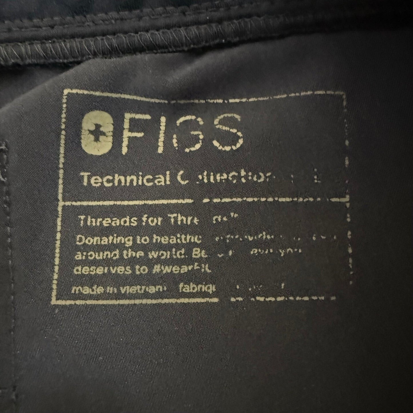 FIGS Zamora Jogger Scrub Pants Womens Large 31x28 Navy Stretch Medical Uniform