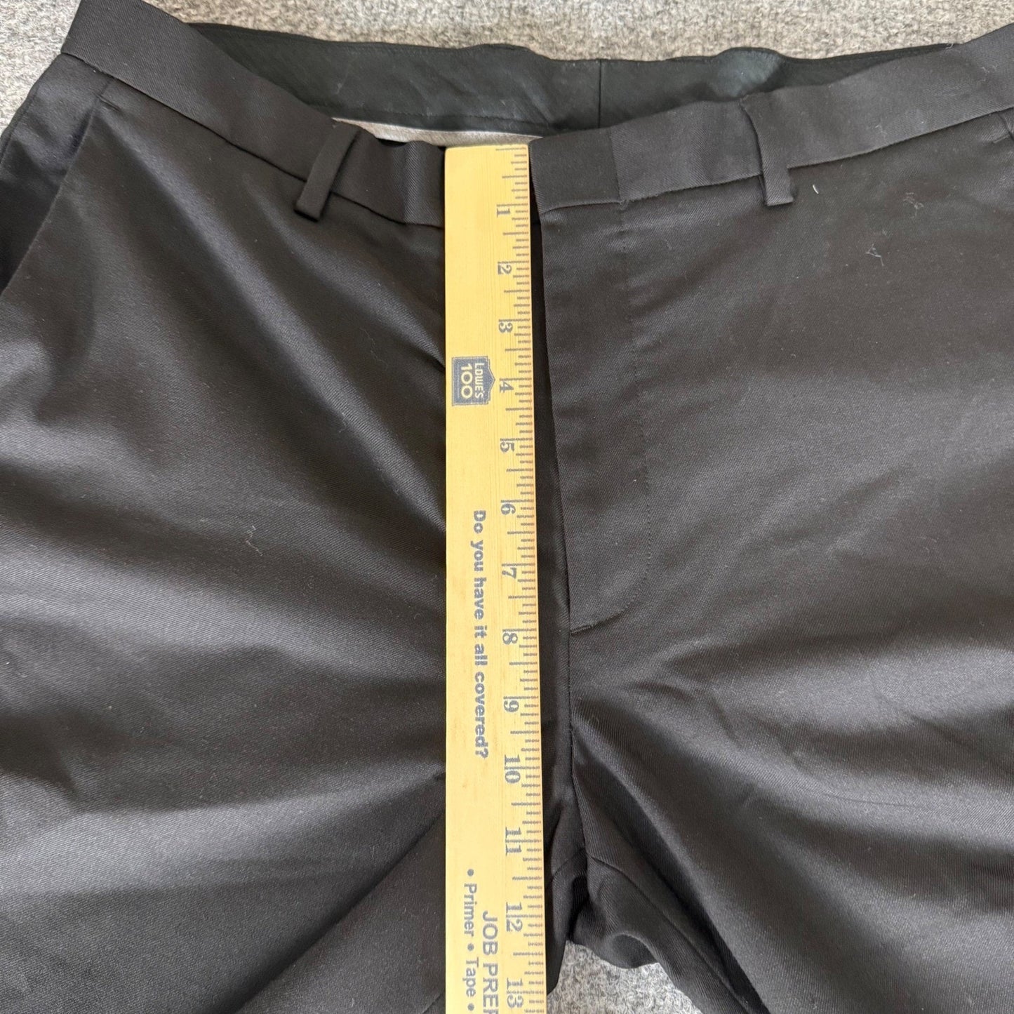 J.Crew Ludlow Slim Fit Dress Pants Mens 34x36 Black Wool Blend Trousers Business