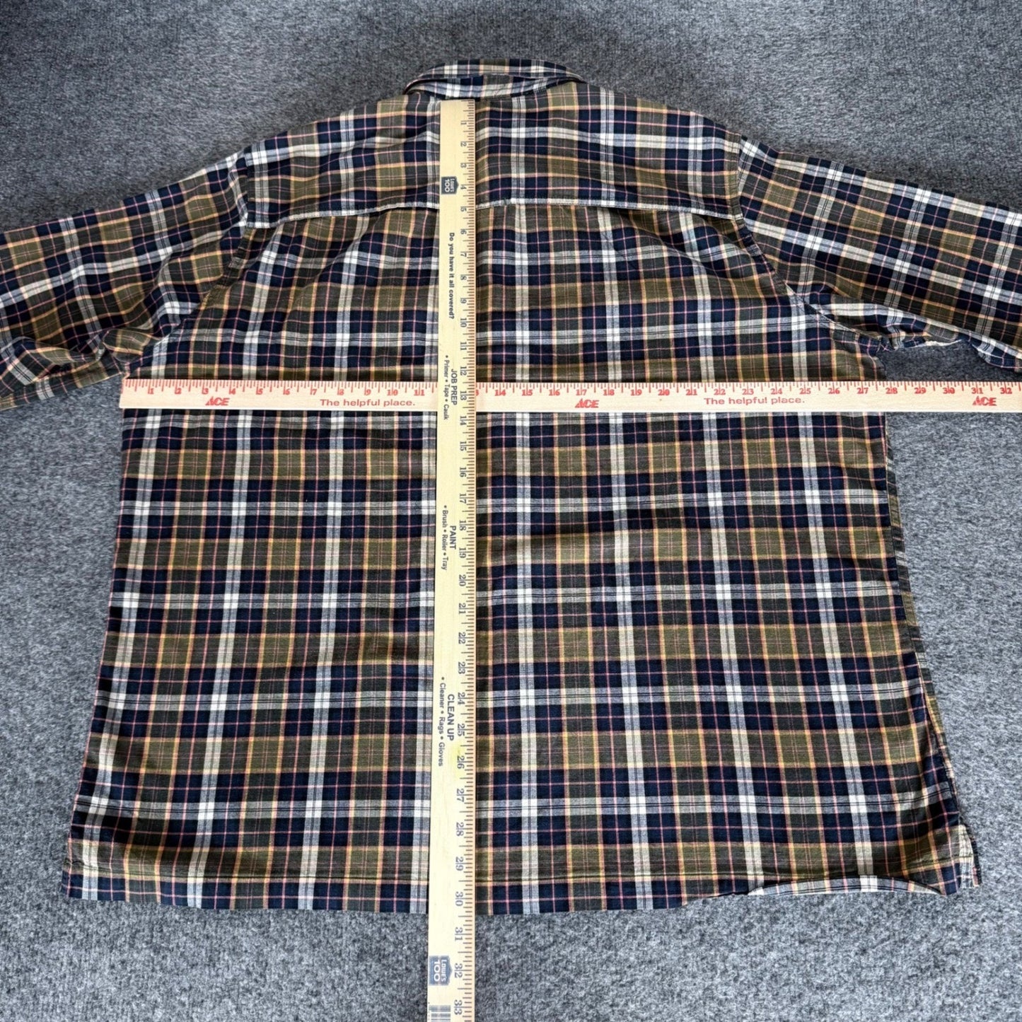 Croft & Barrow Quick Dry Shirt Men XXL Plaid Button Up Long Sleeve Outdoor Trial