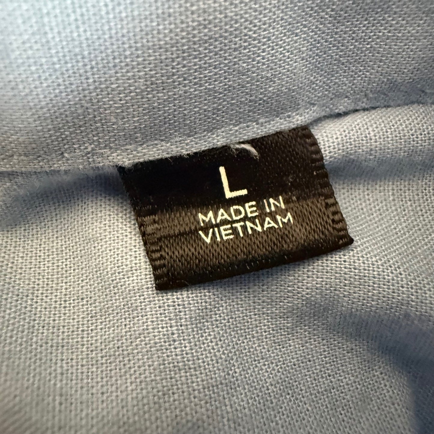 TravisMathew Mens Large Blue Short Sleeve Button Up Shirt Golf Casual Comfort