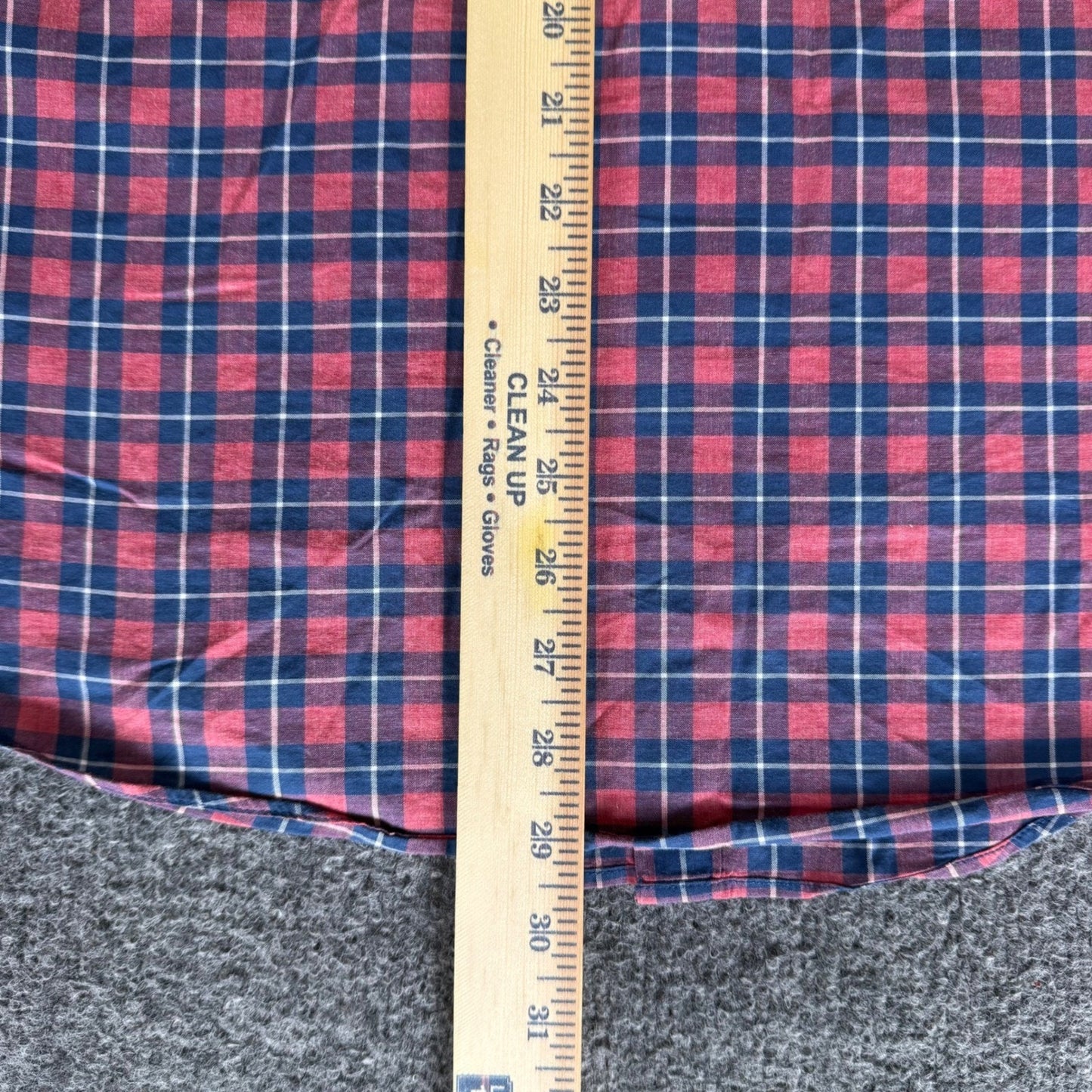 J.Crew Mens Classic Fit Plaid Button Down Shirt Red Blue Cotton Medium Casual