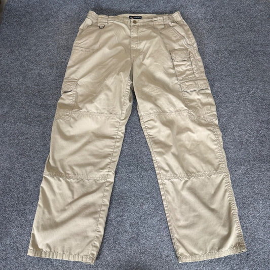 5.11 Tactical Mens Khaki Ripstop Cargo Pants 36x30 Work Utility Outdoor Hiking