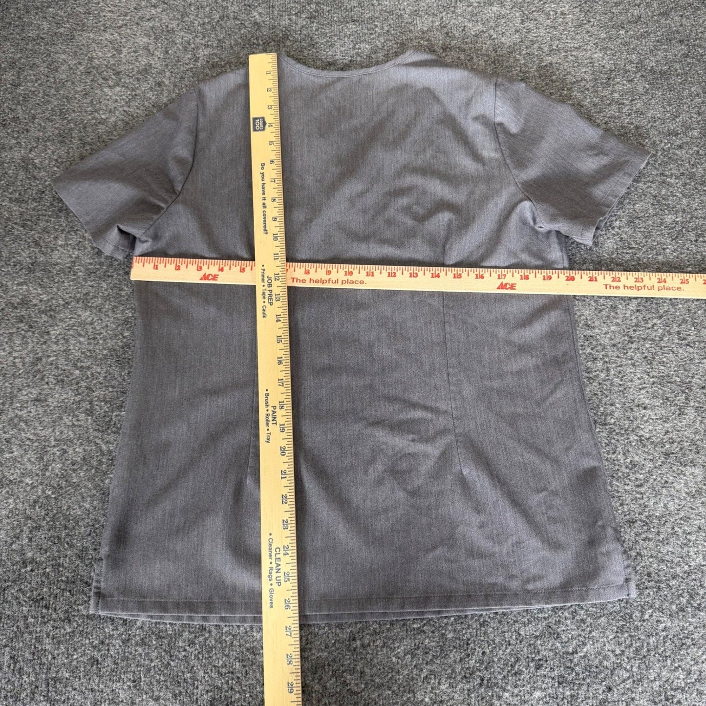 FIGS Catarina Zamora Scrub Top Pants Set Women Gray Medium 32x29 Nursing Uniform