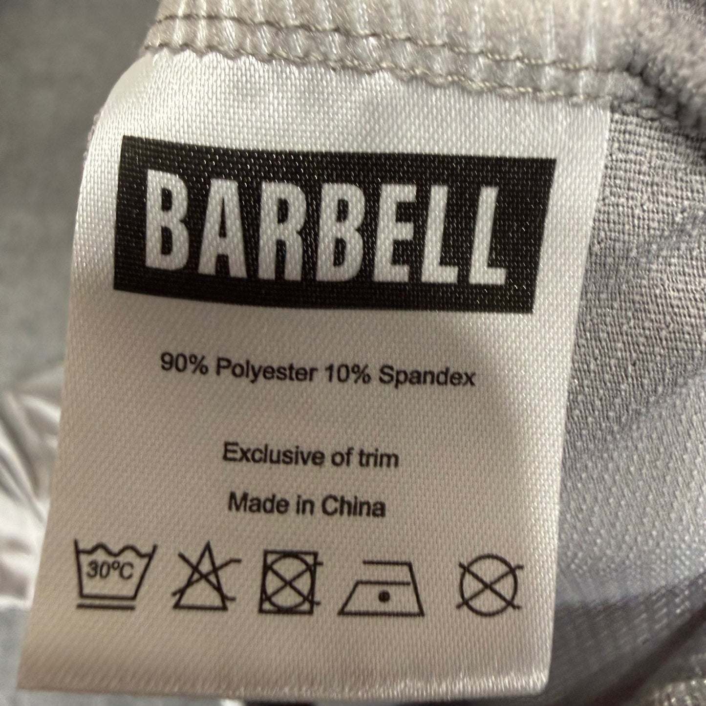 Barbell Polo Shirt Mens XL Gray Short Sleeve Performance Athleisure Golf Stretch