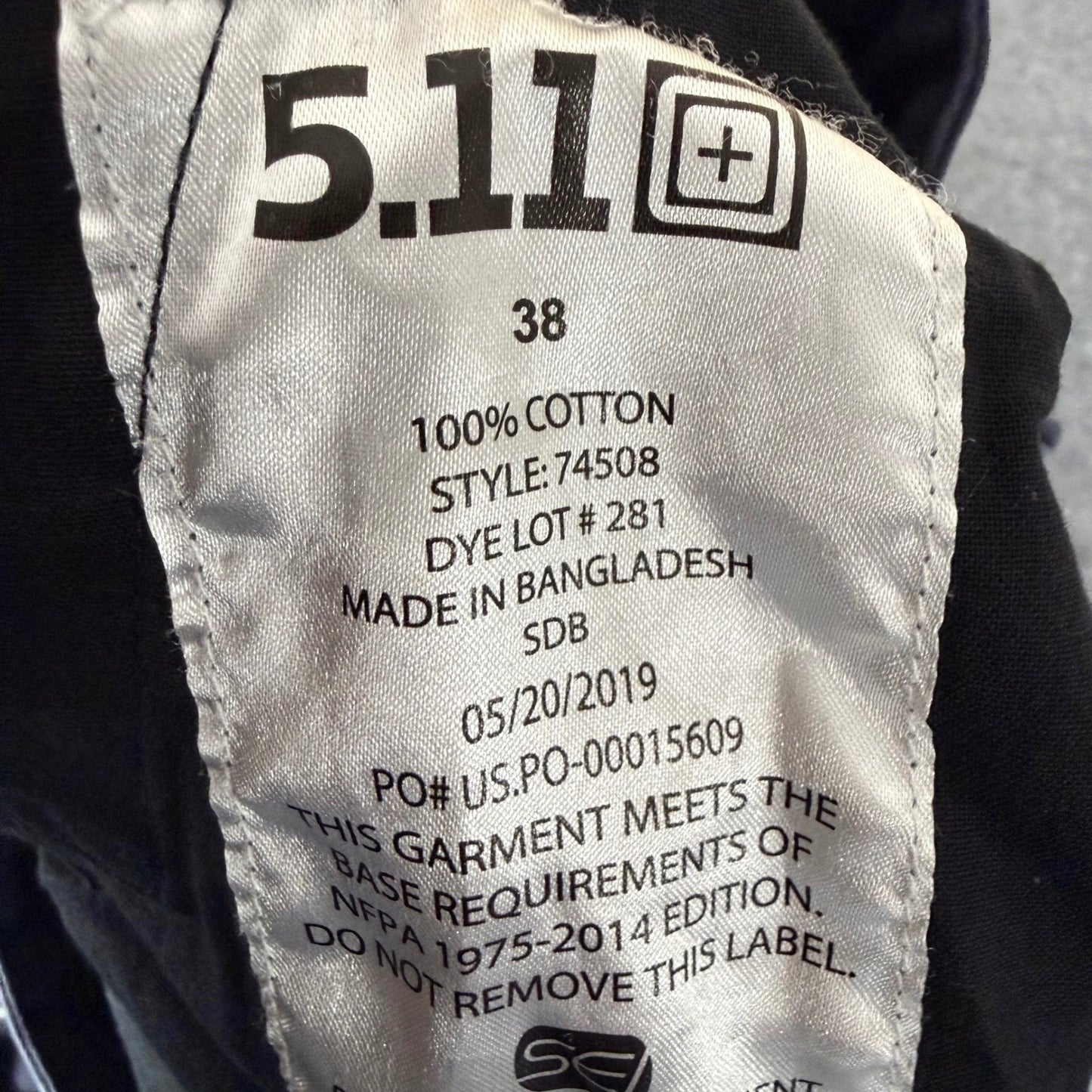 5.11 Tactical Company Pants 2.0 Mens 36x30 Navy Workwear Utility Performance