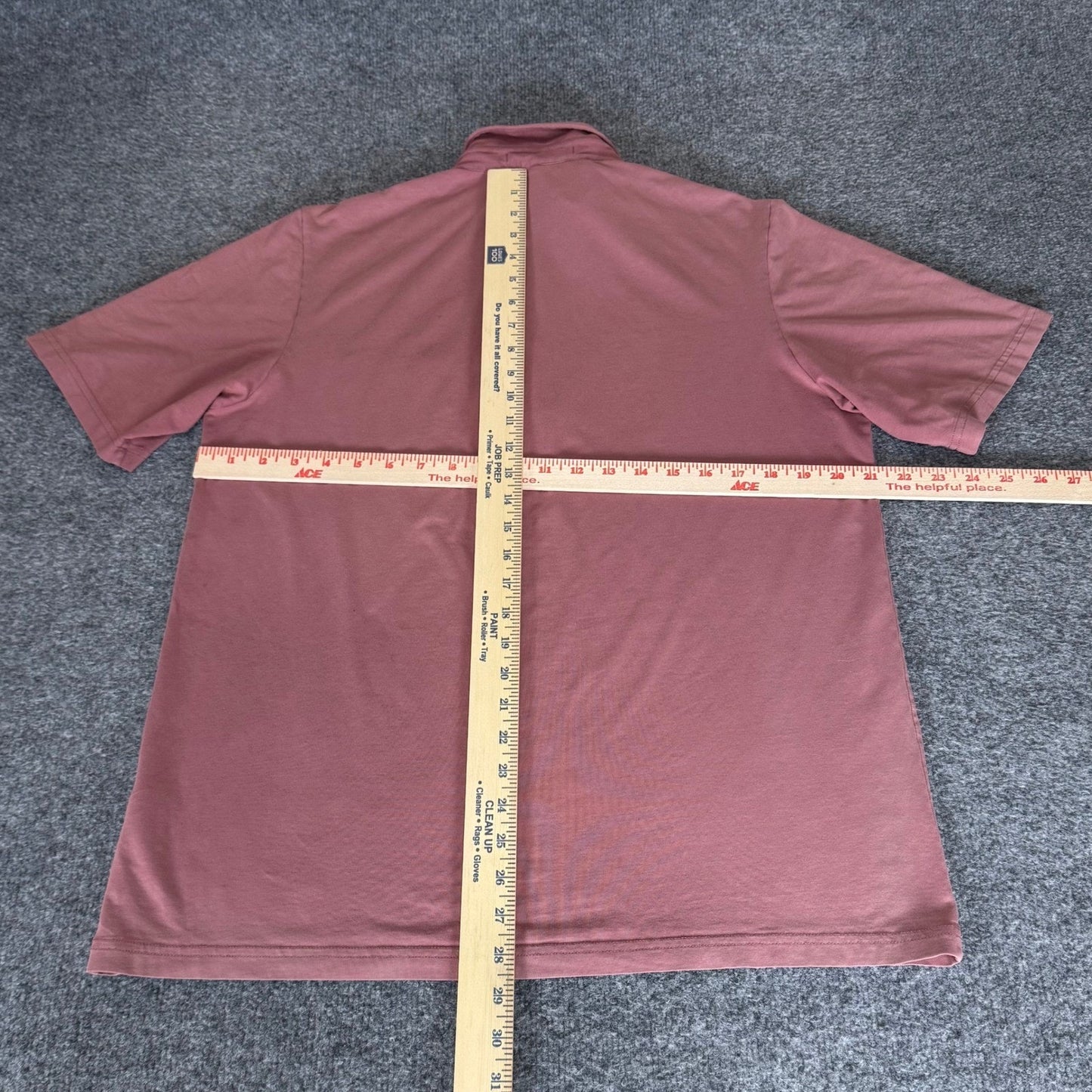 Criquet Polo Shirt Mens L Red Pima Cotton Casual Golf Preppy Soft Knit Comfort