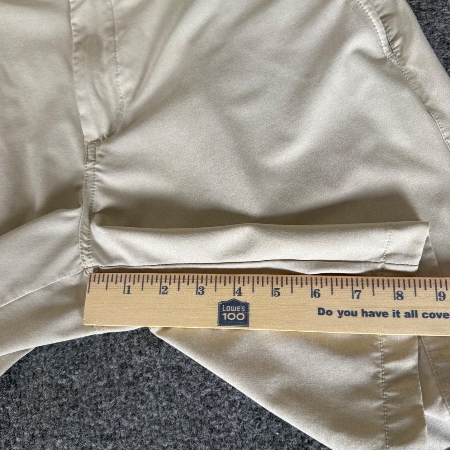 Johnston & Murphy XC4 Short Mens 34 Beige Performance Stretch Golf Casual Travel