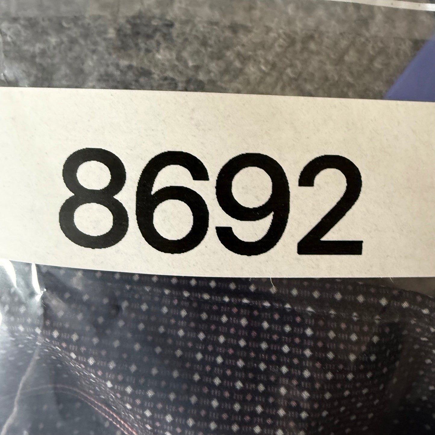 7 Diamonds Men XL Navy Blue Dotted Button Down Shirt 4 Way Stretch Modern Casual