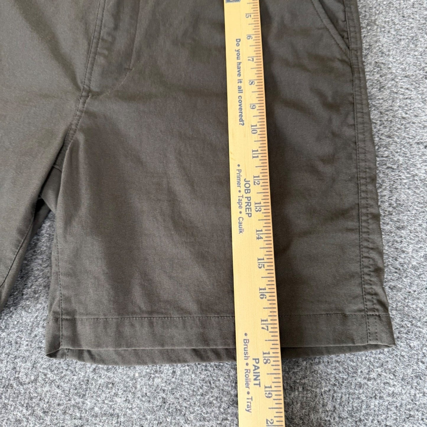 prAna Mens Shorts Size 36 Olive Stretch Hiking Outdoor Casual Lightweight Trail