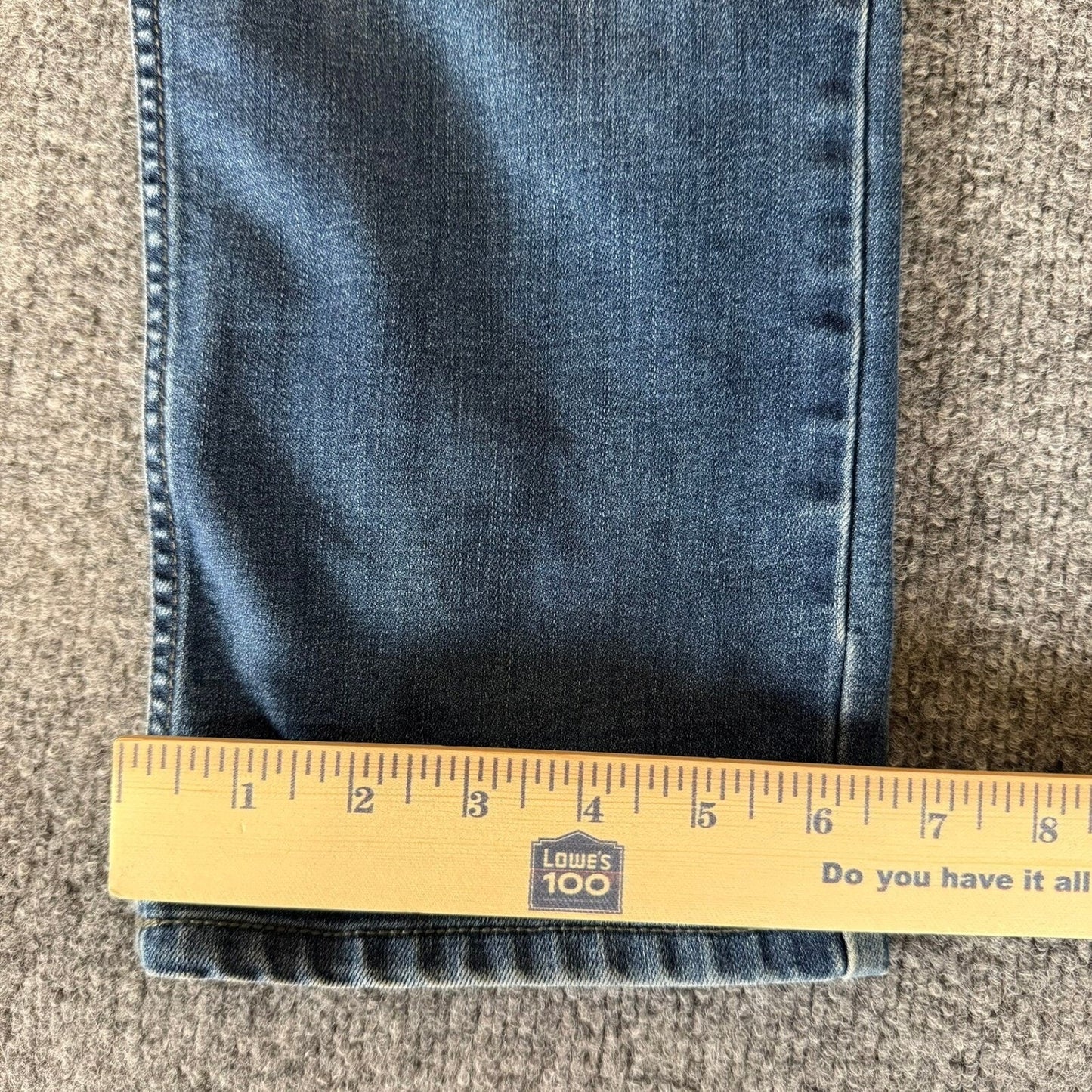prAna Slim Fit Jeans Mens 32x27 Blue Wash Denim Distressed Casual Stretch Pants