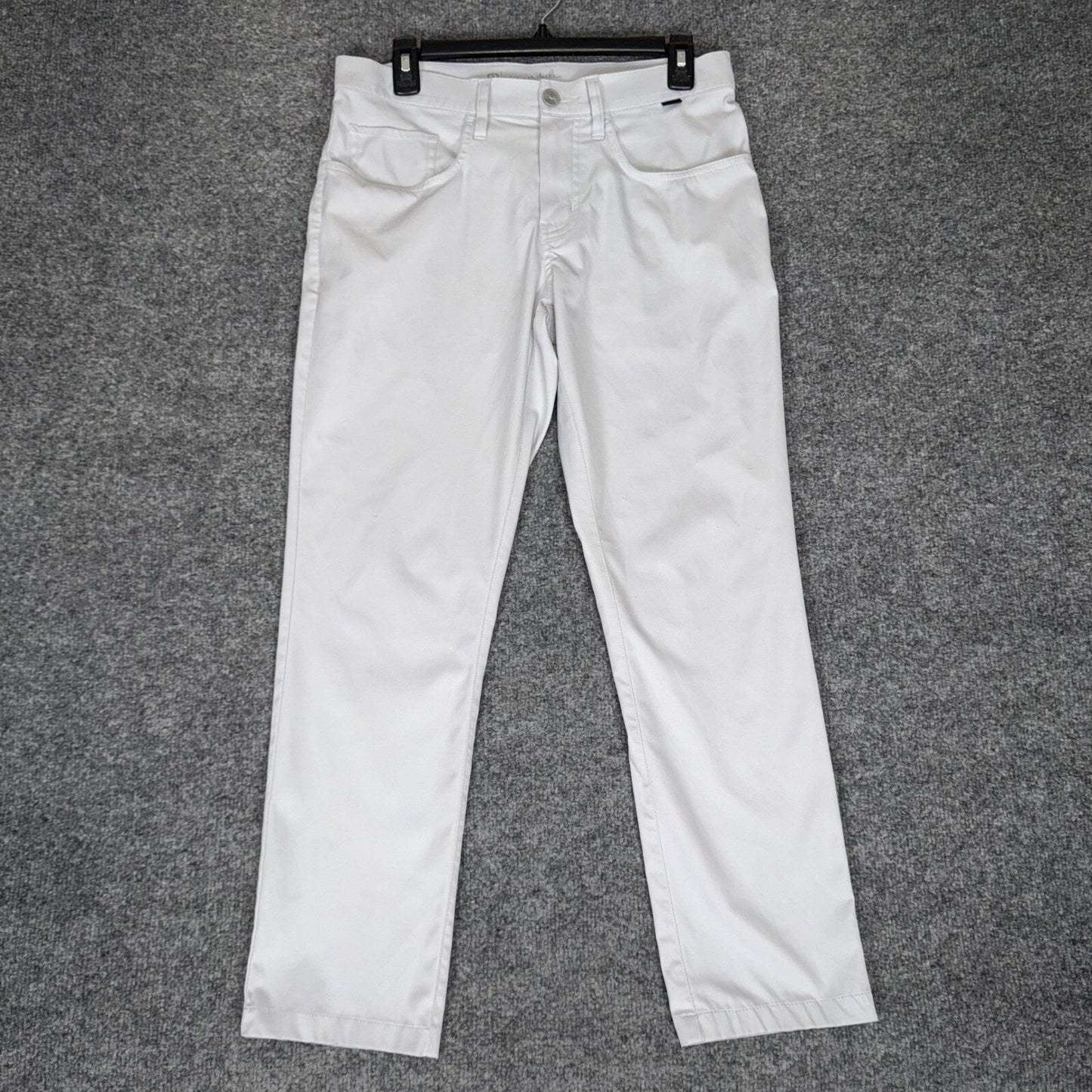 Travis Mathew Golf Pants Men's 30x27 Gray Chino Low Rise Stretch Athletic Casual