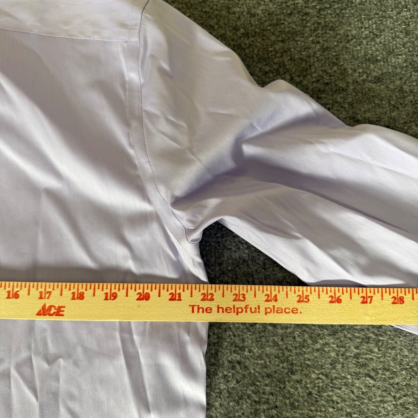 Van Heusen Mens M Regular Fit Stretch Dress Shirt Lavender 15-15.5 34/35 NEW