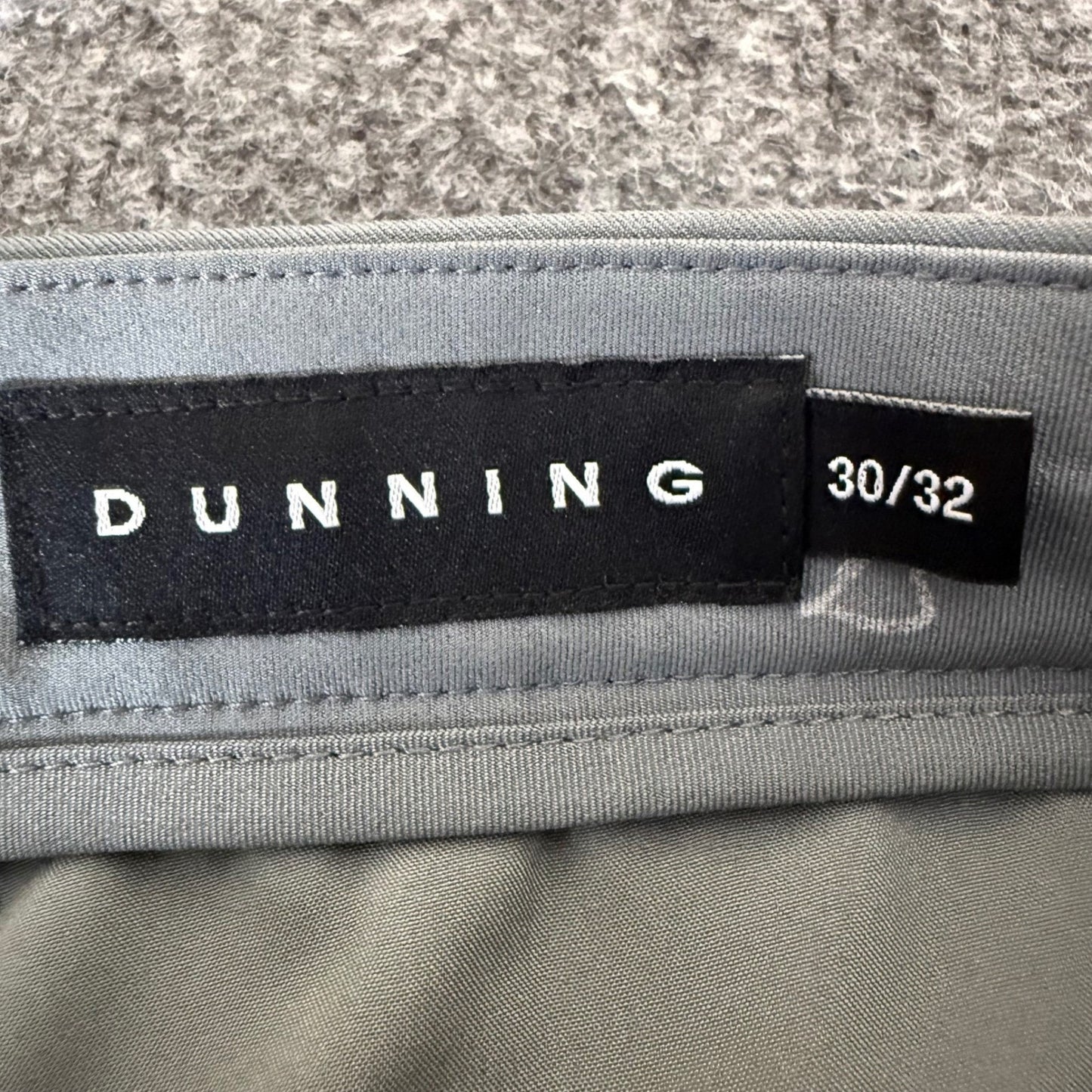 Dunning Golf Mens Stretch Performance Gray Pants 30x32 Athletic NWT Golf Chino